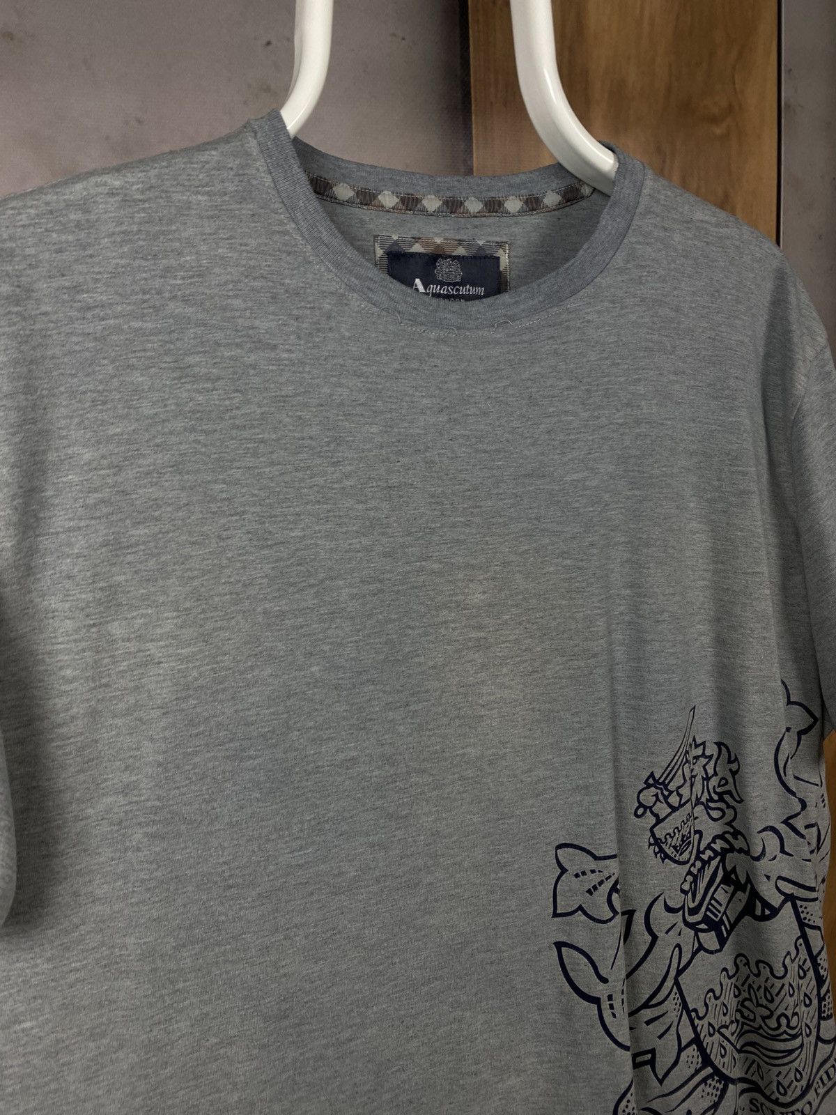 Aquascutum 🛡️T-Shirt Aquascutum Of London United Kingdom Big Logo Tee🛡️ Size US XL / EU 56 / 4 - 2 Thumbnail