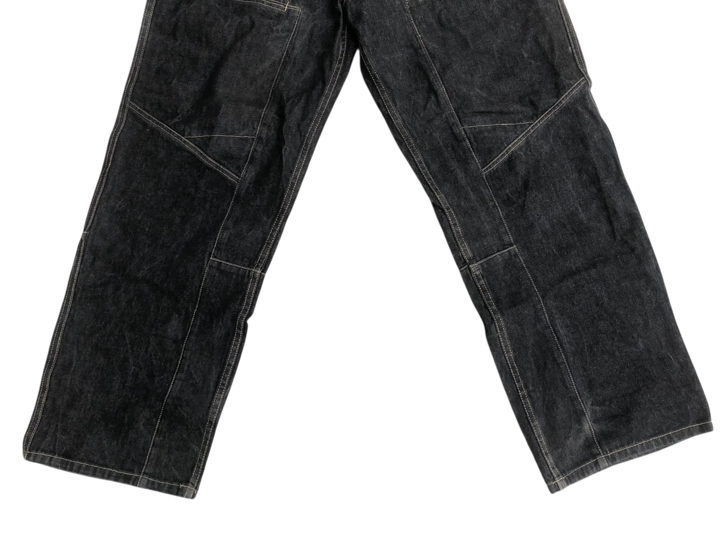 Ruff Ryders 🔥Vtg Y2K RUFF RYDERS Dirty Denim Baggy Jeans Hip Hop Rave Size US 32 / EU 48 - 4 Thumbnail