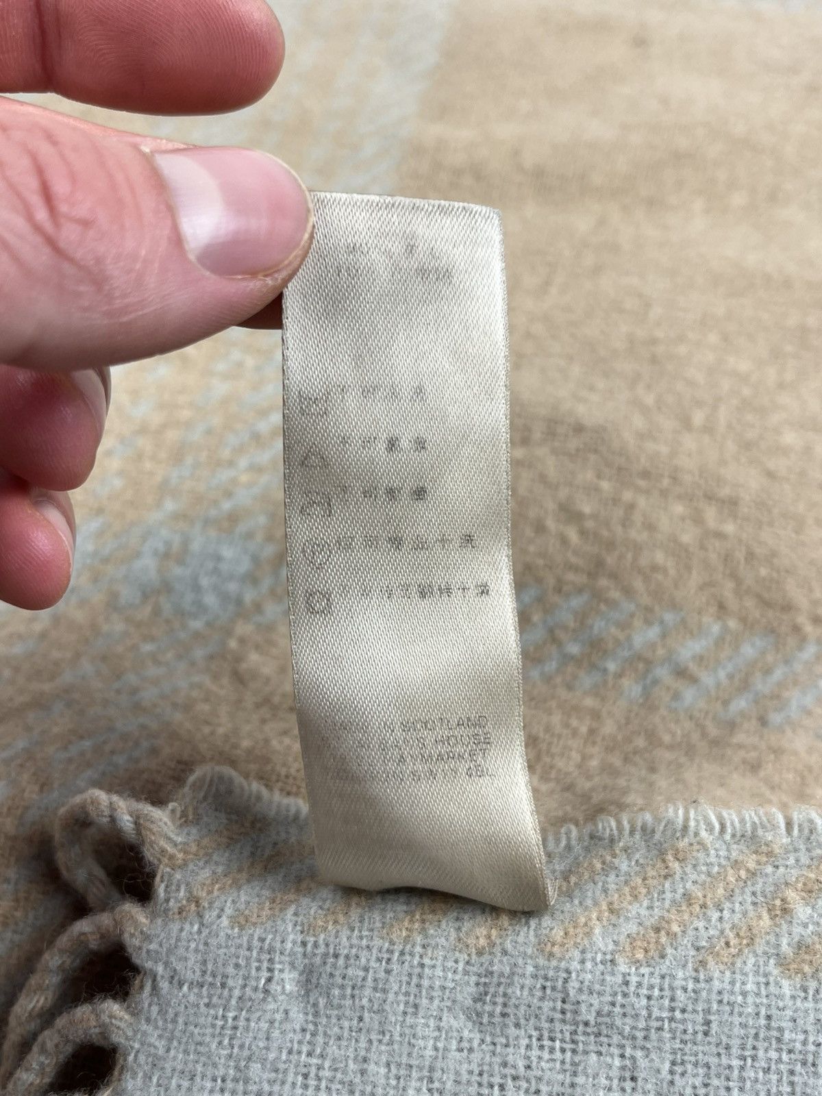 Burberry BURBERRY Wool Merino Cashmere Nova Check Monogram Scarf Size ONE SIZE - 7 Thumbnail