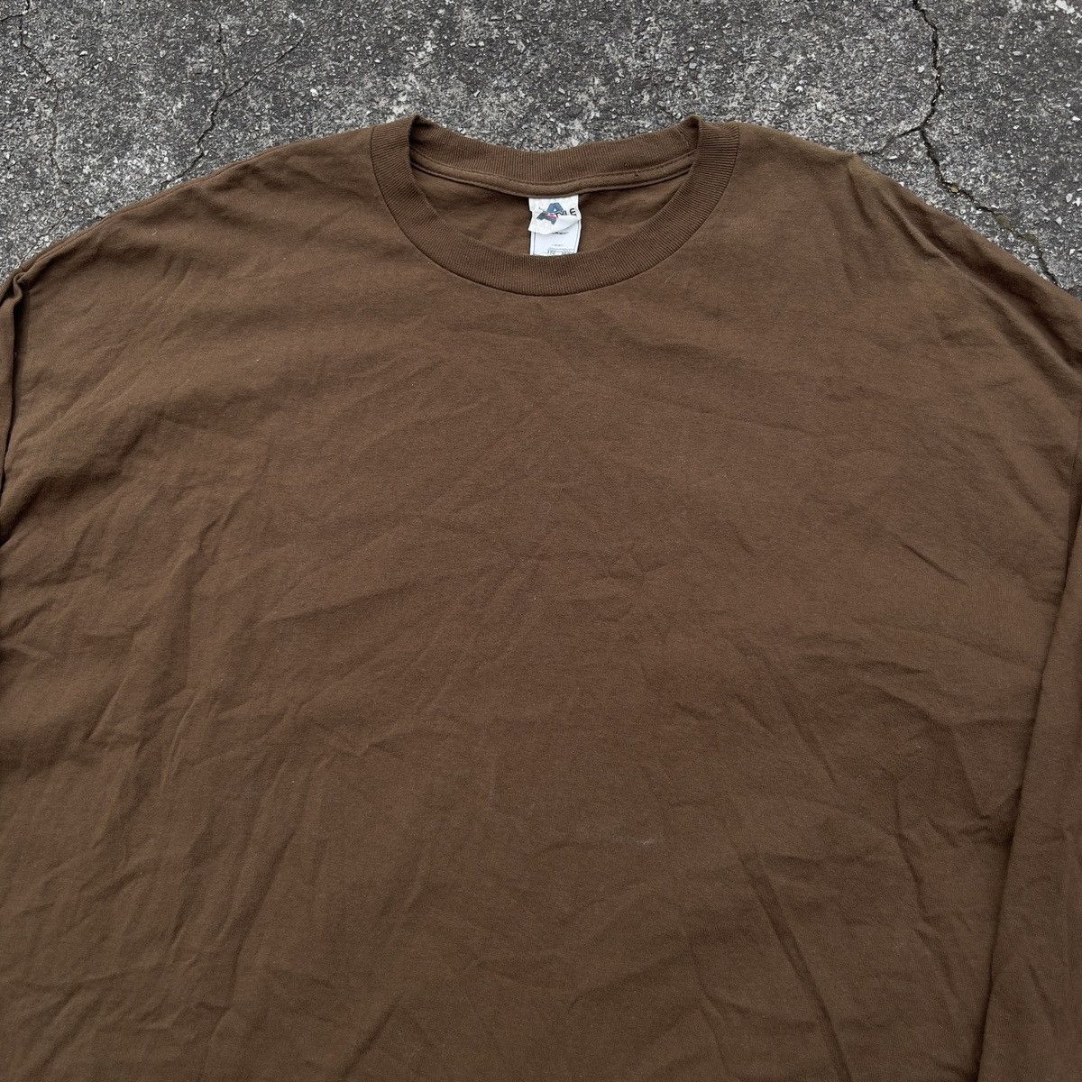 Alstyle × Vintage Vintage AALstyles Long Sleeve Coffee Brown Shirt Size US XXL / EU 58 / 5 - 2 Thumbnail