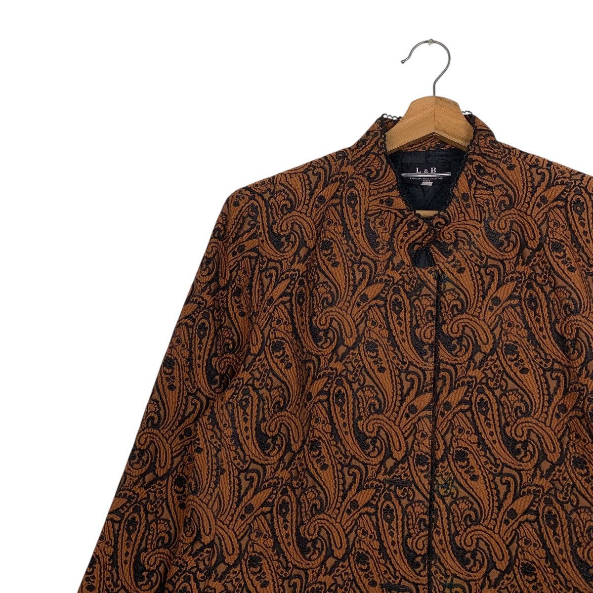 Japanese Brand L & B Abstract Design Women Jacket Size L / US 10 / IT 46 - 6 Thumbnail