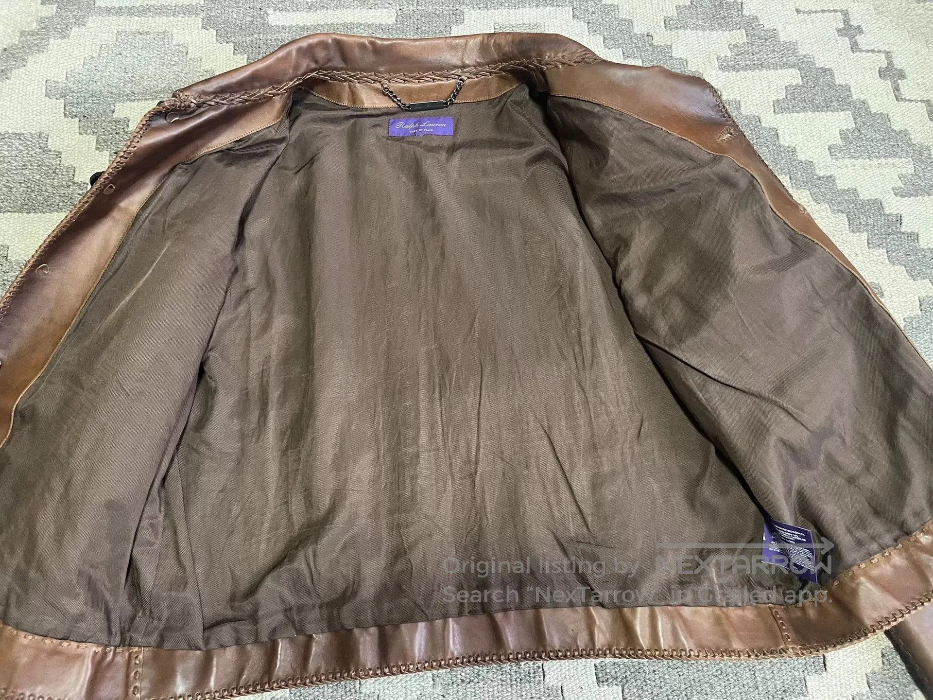 Ralph Lauren Purple Label Ralph Lauren Purple Label Western Leather Jacket. Size US L / EU 52-54 / 3 - 7 Thumbnail