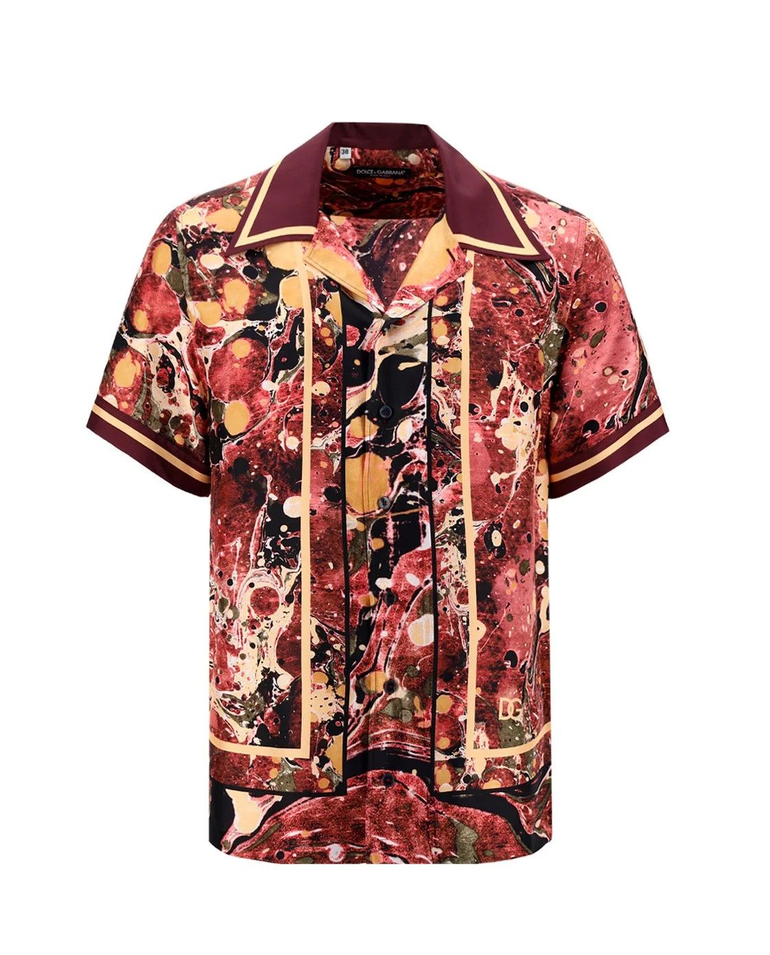 Dolce & Gabbana Dolce & Gabbana Graphic Print Silk Button Up Down Shirt Size US XL / EU 56 / 4 - 1 Thumbnail