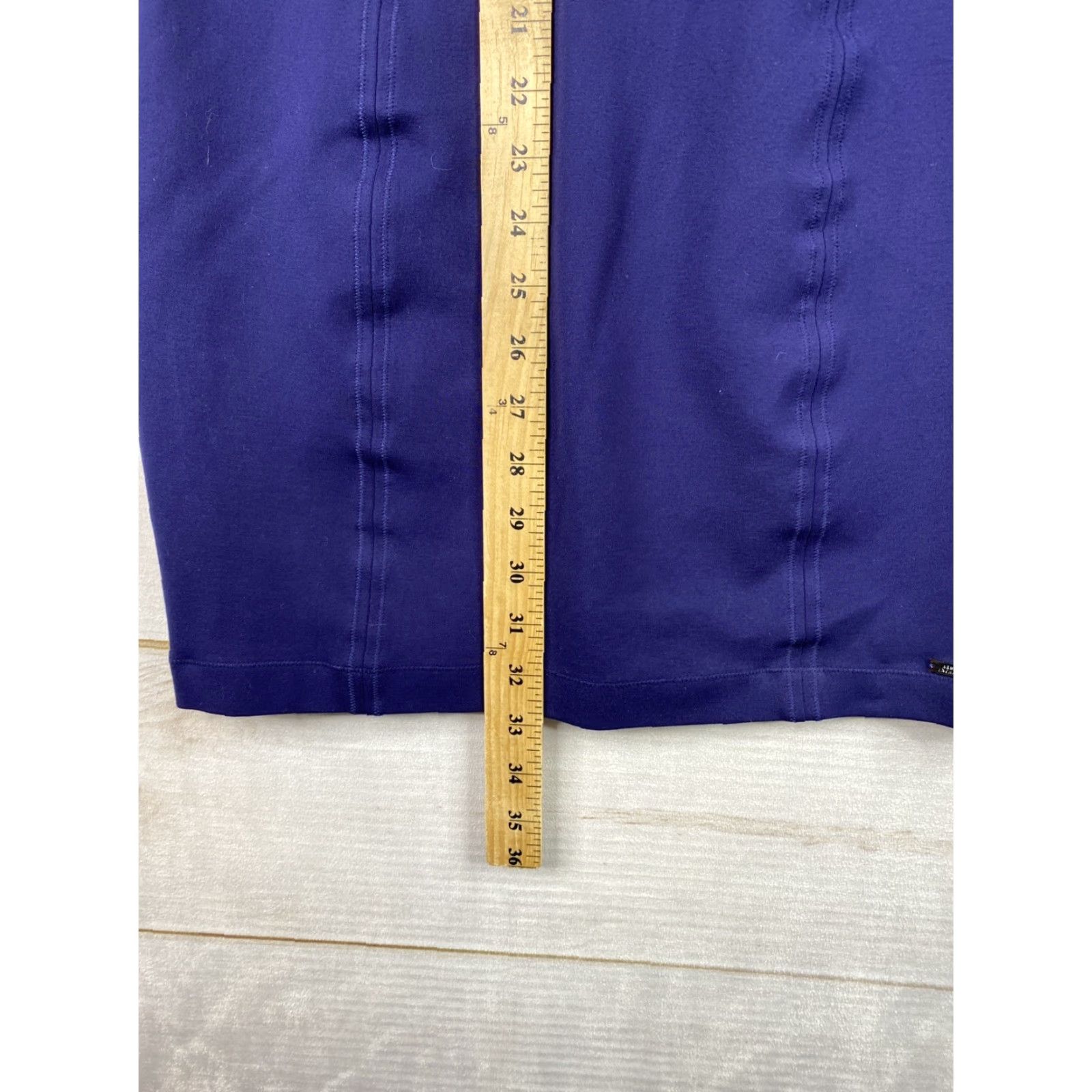 Armani Exchange Armani Exchange Dress Womens M Blue Sleeveless Ruffle Knee Length Ponte Knit Size M / US 6-8 / IT 42-44 - 7 Thumbnail