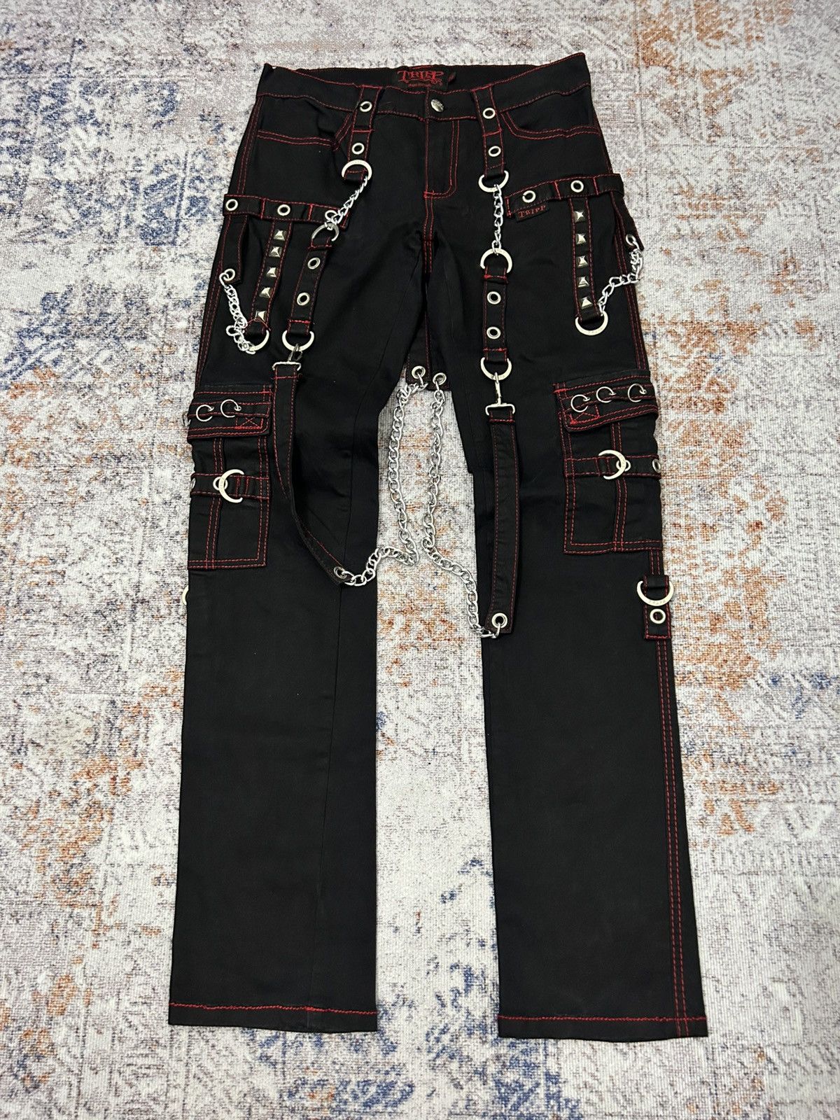 Tripp NYC Bondage Studded Pants