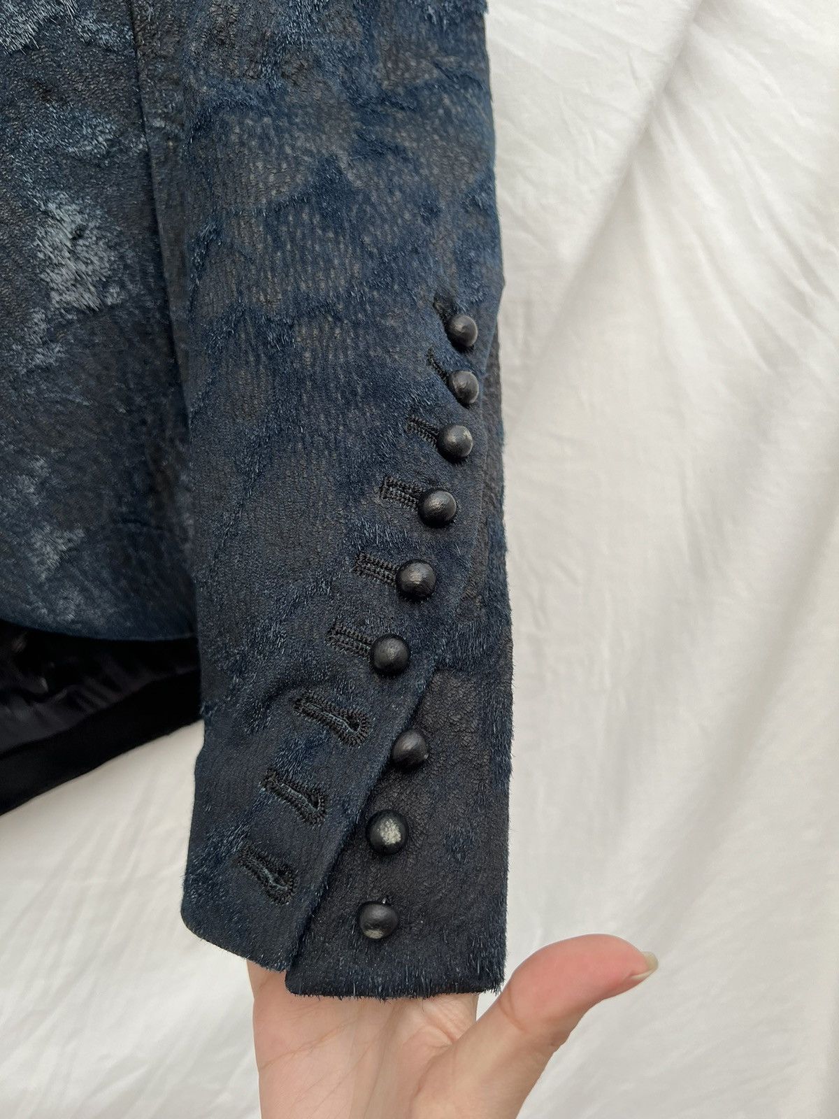 If Six Was Nine If Six Was Nine asymmetric cut leather hair blazer Size 46S - 6 Thumbnail