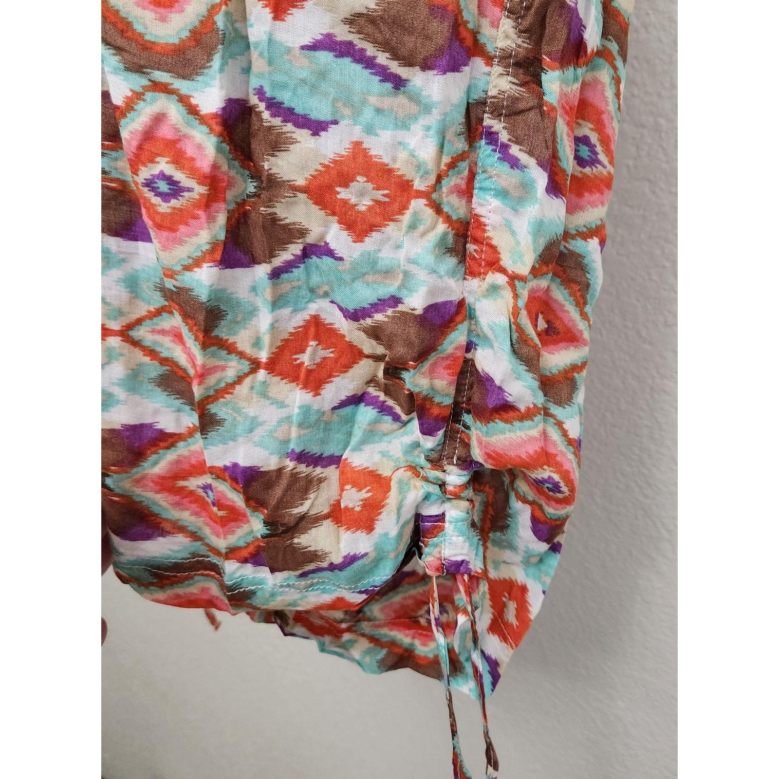 Other Ash & Emee Brown Teal Orange Aztec Print Strapless Romper M Size 28" / US 6 / IT 42 - 3 Thumbnail
