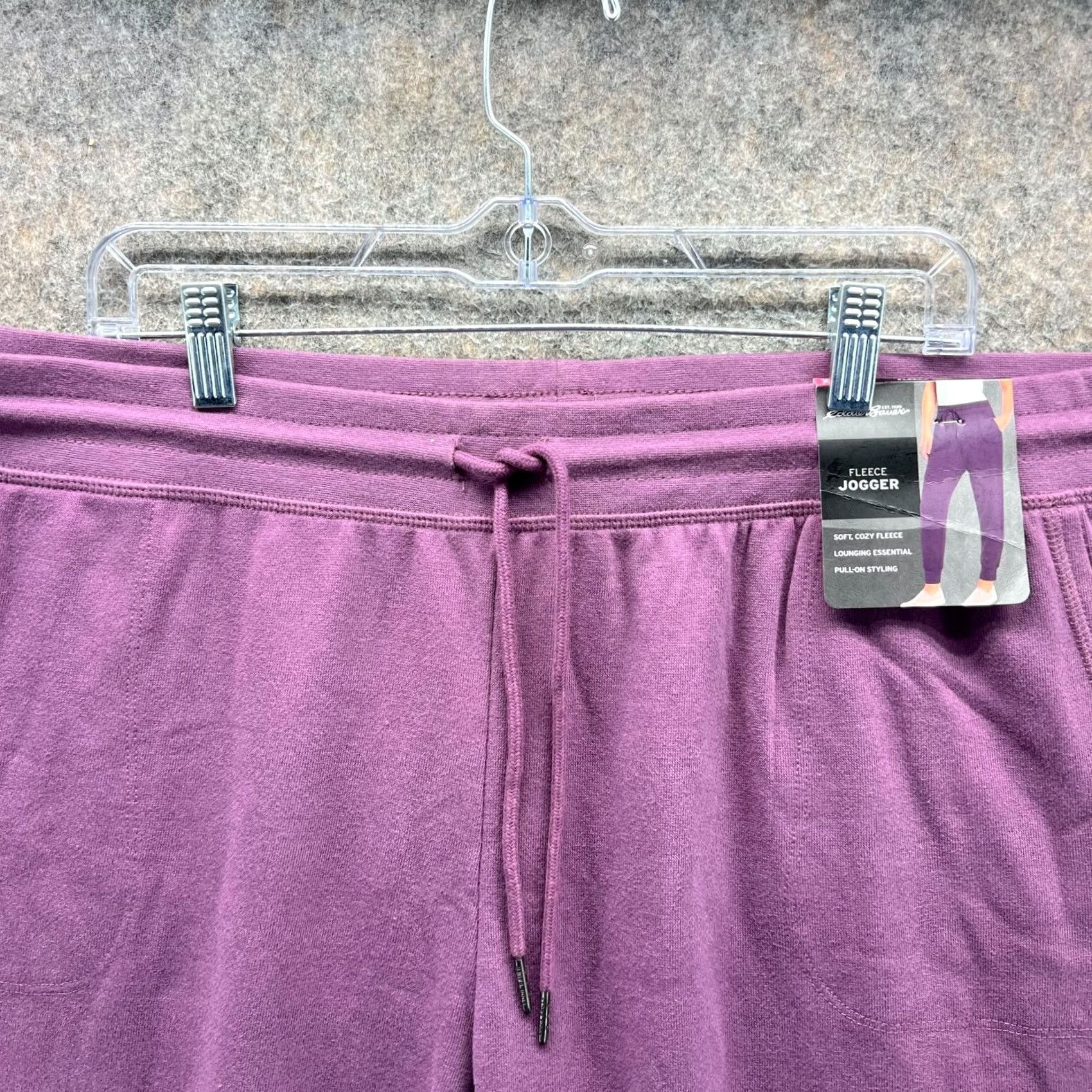 Eddie Bauer Eddie Bauer Jogger Womens XXL Purple Fleece Berry Conserve Cozy Soft Sweatpants Size 40" / US 18 - 6 Thumbnail