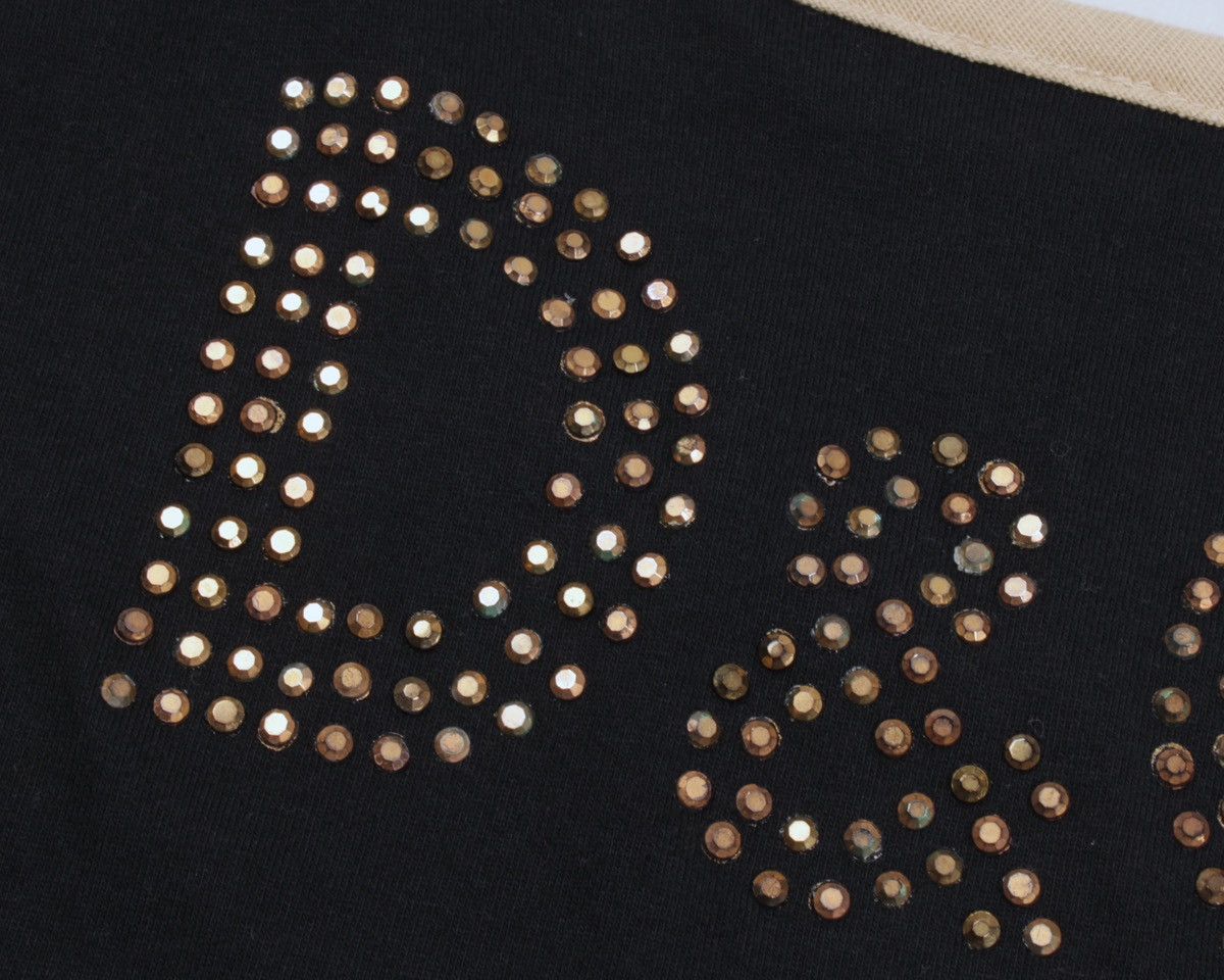 Designer × Dolce & Gabbana × Vintage DOLCE GABBANA Vintage Caligola Studded Rhinestones Logo Tank Size M / US 6-8 / IT 42-44 - 13 Thumbnail
