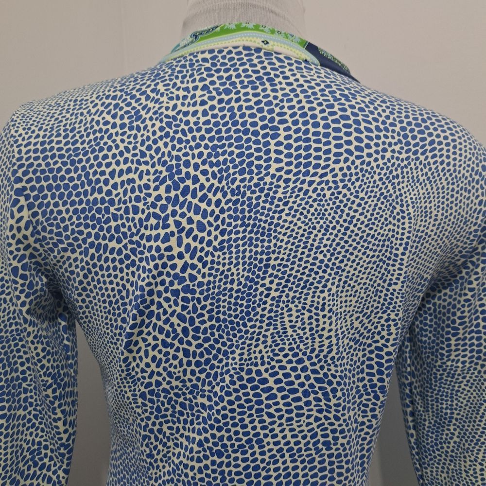 J.McLaughlin J.McLaughin Gisel Tunic Catalina V Neck Speckle Blue/White/G Size S / US 4 / IT 40 - 10 Thumbnail