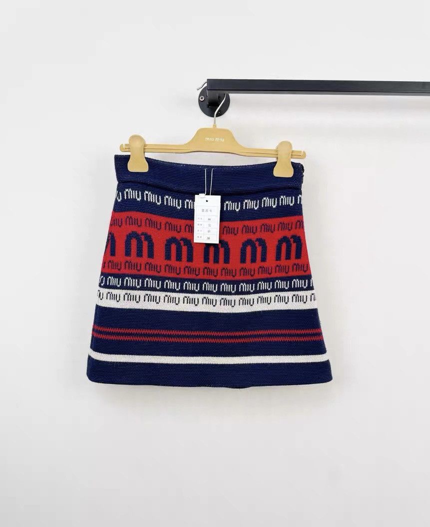 Miumiu wool knitted skirt