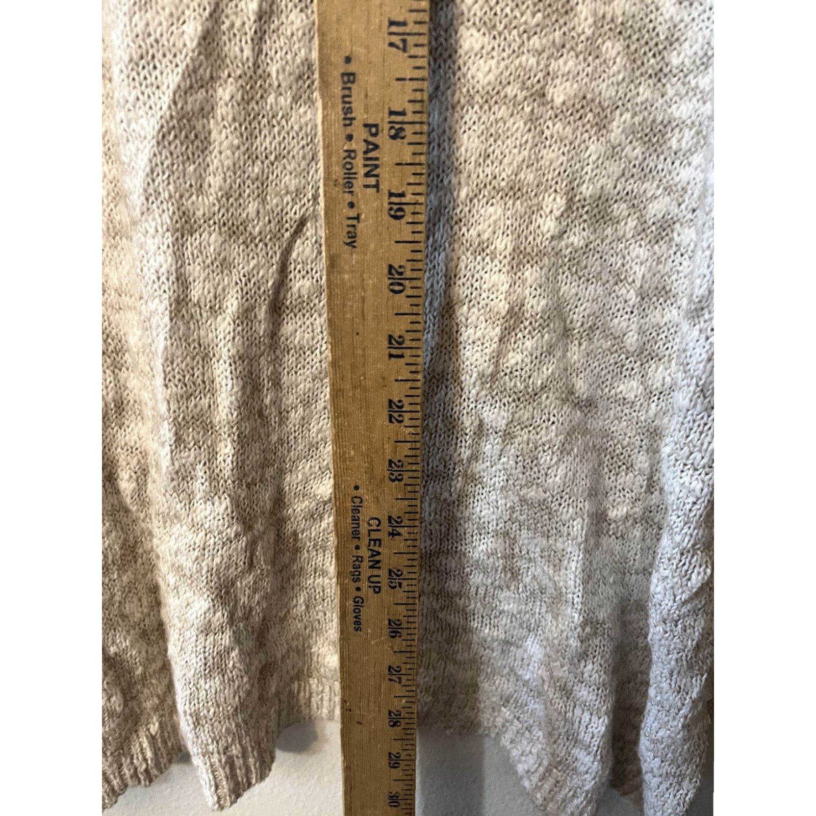 Express Express Womens Pullover Sweater Long Sleeve Round Neck Knit Size Medium Beige Size M / US 6-8 / IT 42-44 - 5 Thumbnail