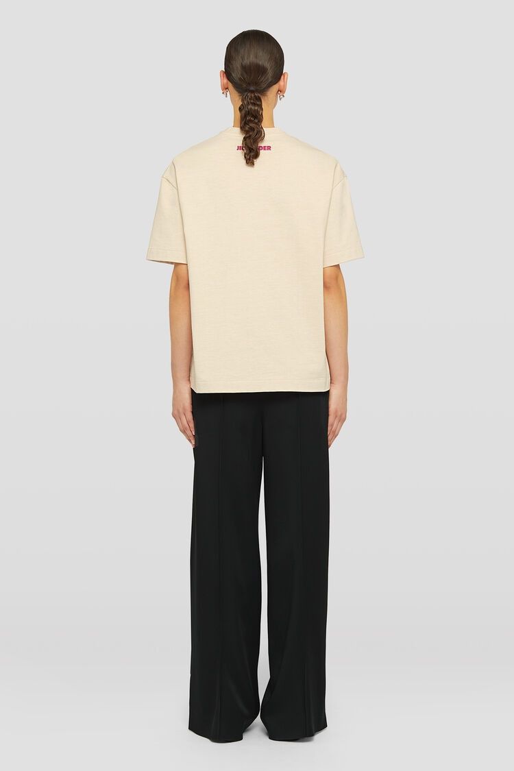 Jil Sander o1w1db10825 Print T-Shirt in Cream Size L / US 10 / IT 46 - 5 Thumbnail