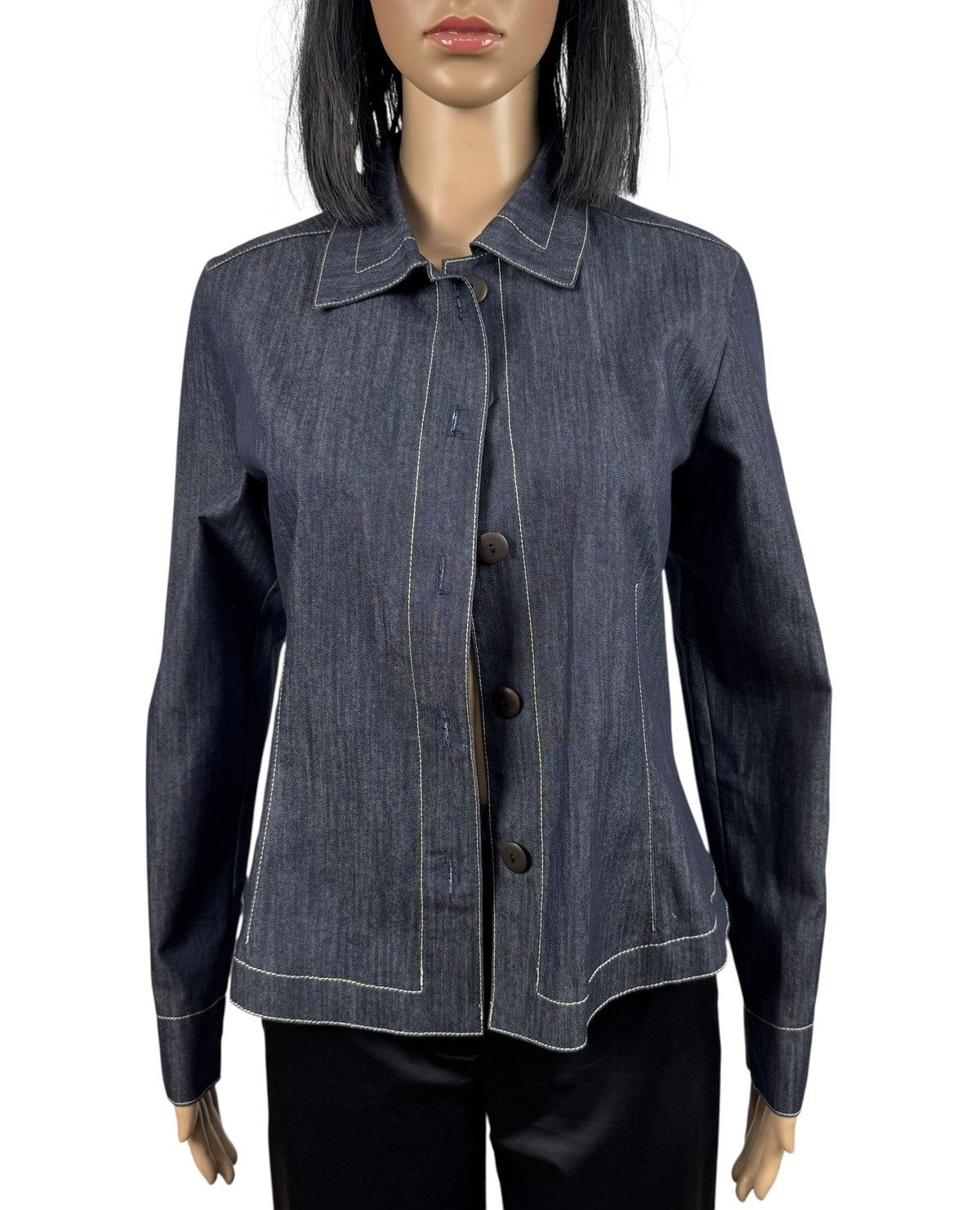 Other Sassenbach Denim Cotton Jacket Button Up size DE34 IT40 Size S / US 4 / IT 40 - 8 Thumbnail