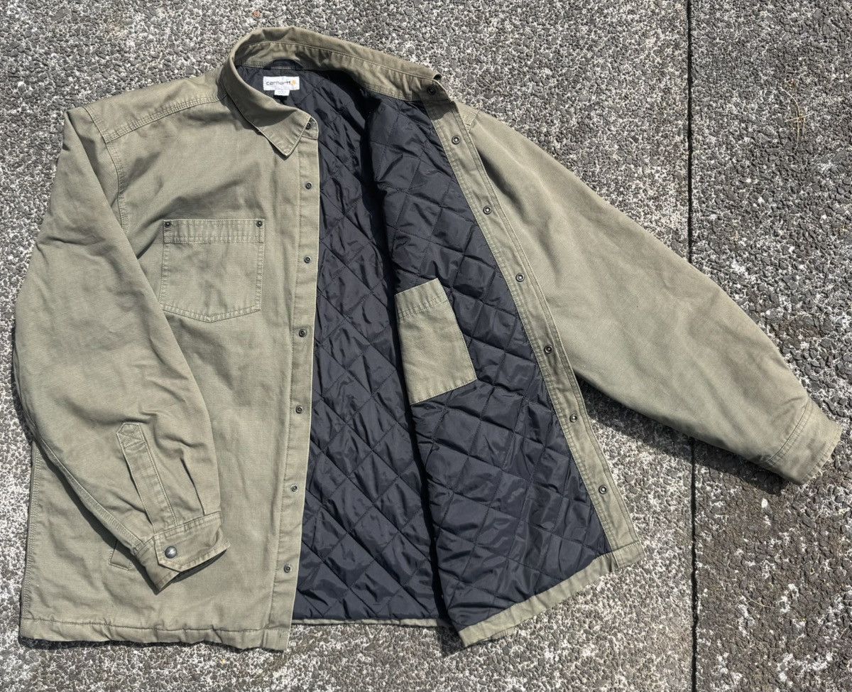 Carhartt Carhartt Army Green Work Jacket Size US XL / EU 56 / 4 - 2 Thumbnail