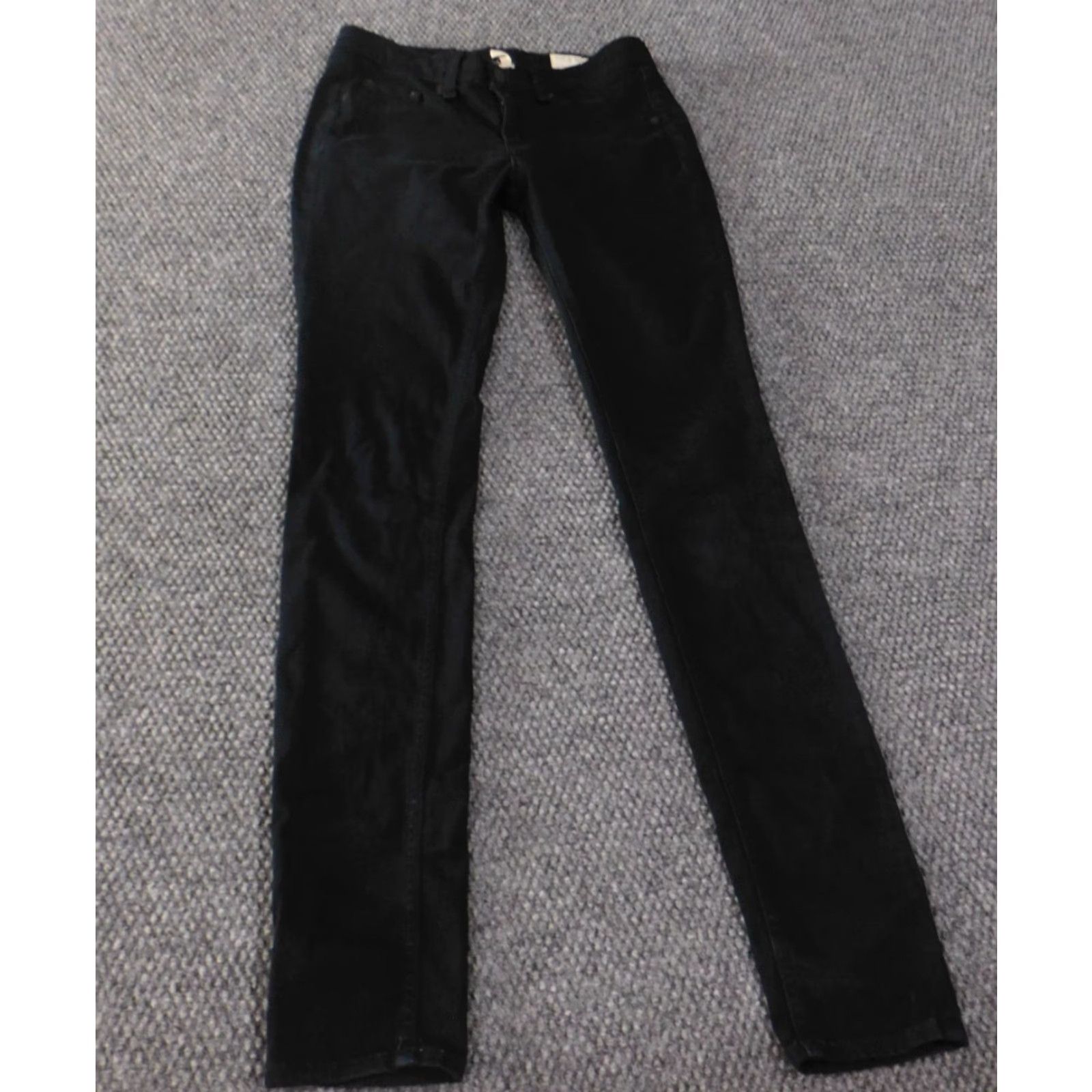 Rag & Bone rag bone jeans women size 25 legging black stretch denim retro Size 42" / US 20 - 3 Thumbnail