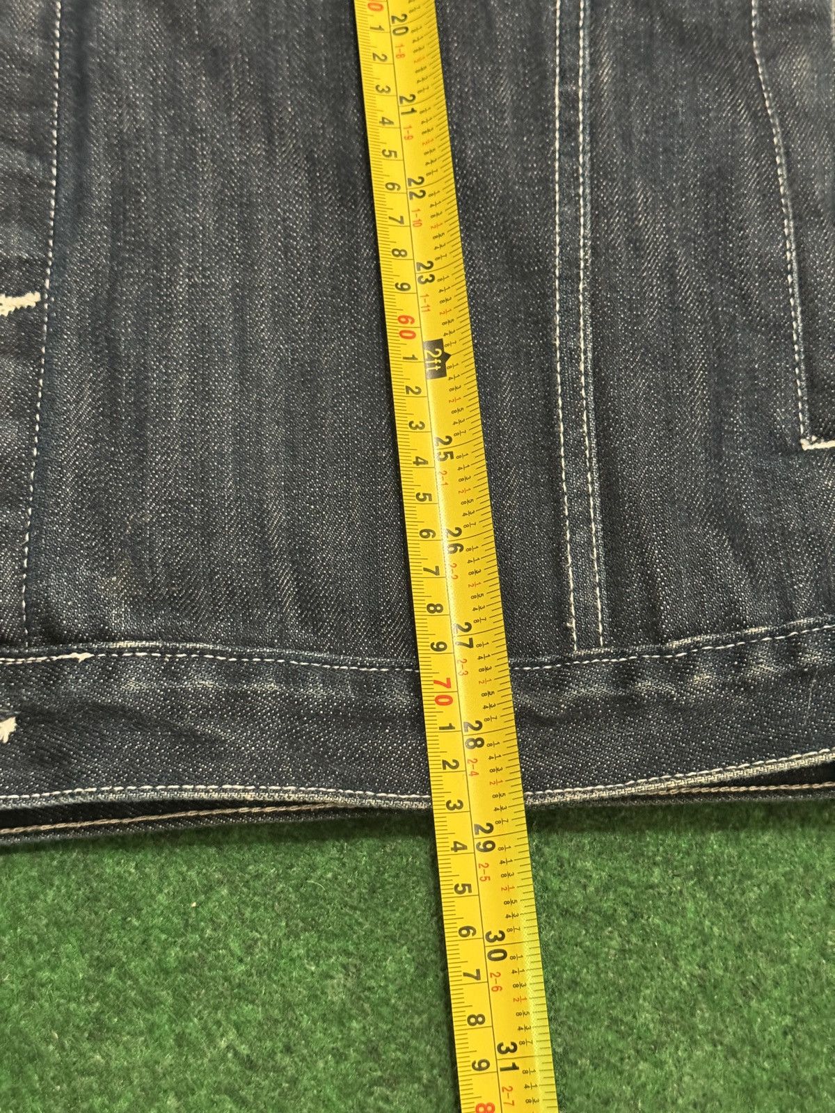 Vintage Denim Jacket XXL Baggy Hip Hop 90s Y2K Dark Wash Jean Jacket Size US XXL / EU 58 / 5 - 7 Thumbnail
