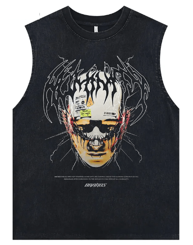 Japanese Brand × Vintage "Caged Sadness" Oversized Tank Top Size US L / EU 52-54 / 3 - 1 Thumbnail