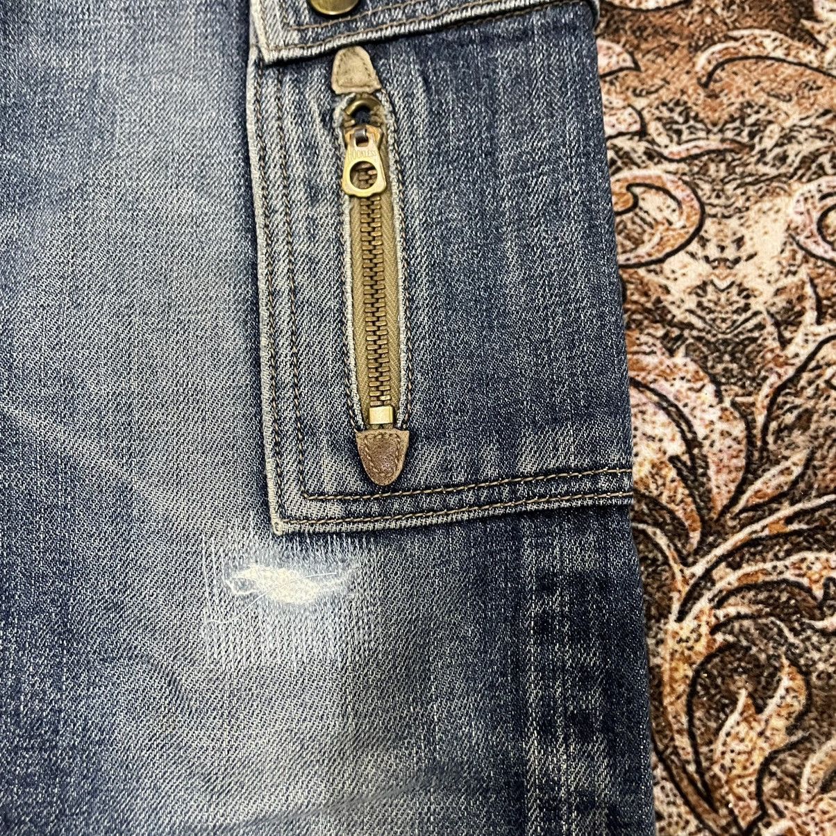 Eternal 🔥🇯🇵Eternal Multipockets Stoned Washed Distress Denim Jeans Size US 28 / EU 44 - 8 Thumbnail