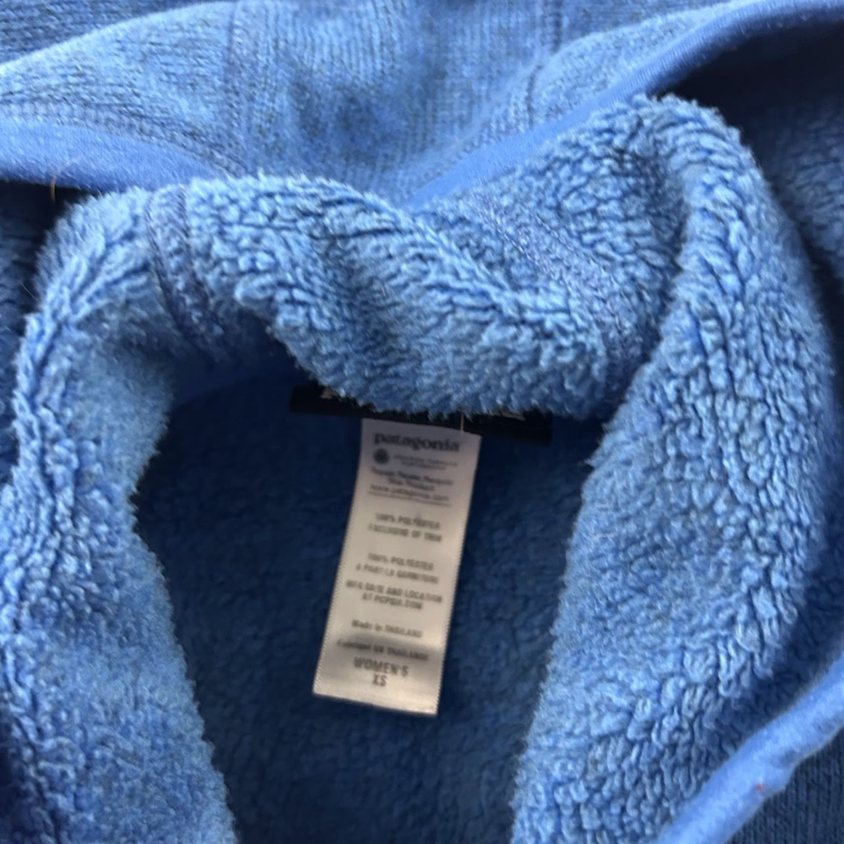 Patagonia VINTAGE Patagonia Better Sweater Full Zip Hoody Jacket Women XS Blue Lined Fleece Size XS / US 0-2 / IT 36-38 - 5 Thumbnail