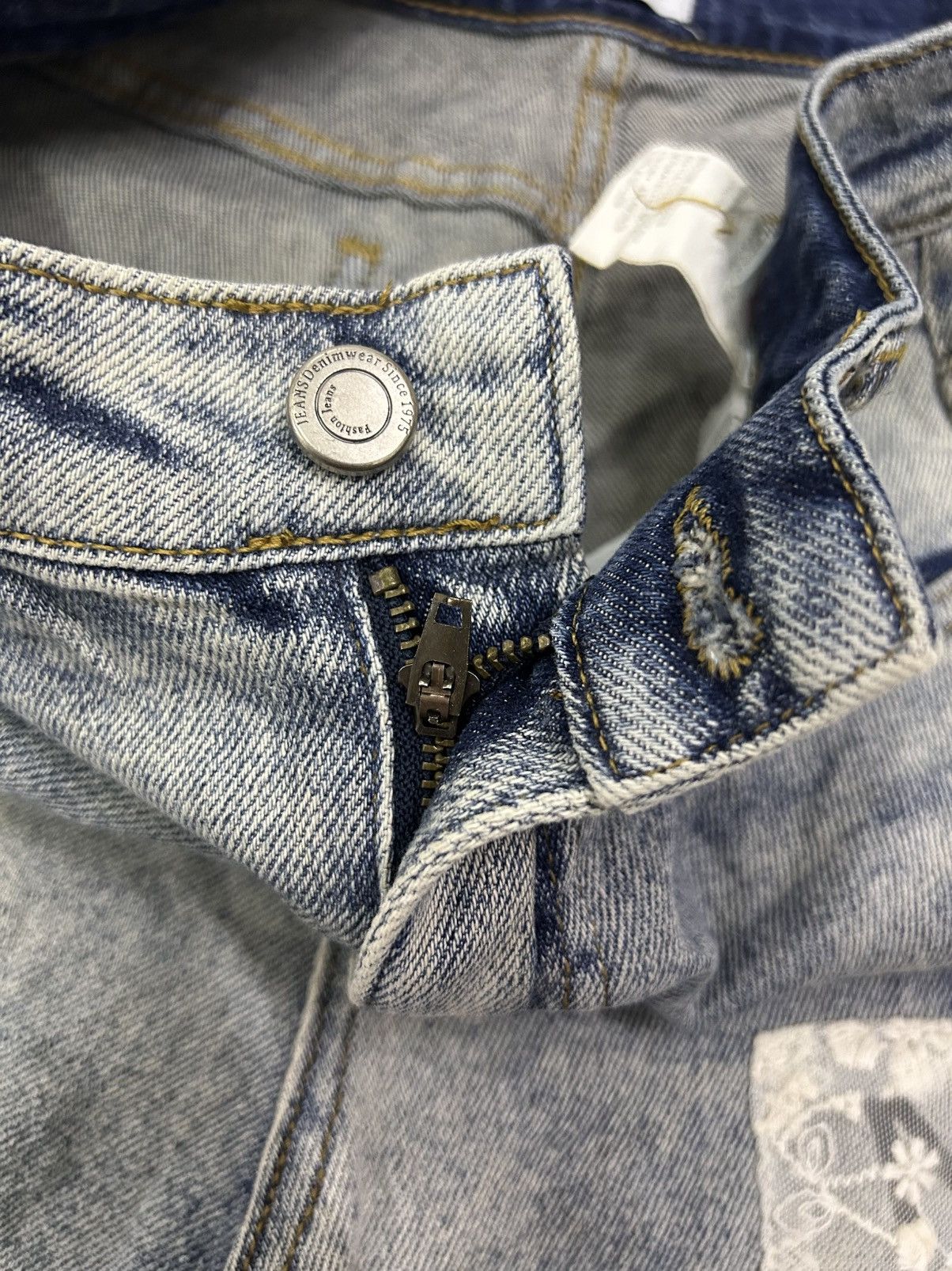 Japanese Brand × Vintage Vintage Japanese Denim Mad Punk Patches Jeans Size US 28 / EU 44 - 16 Thumbnail