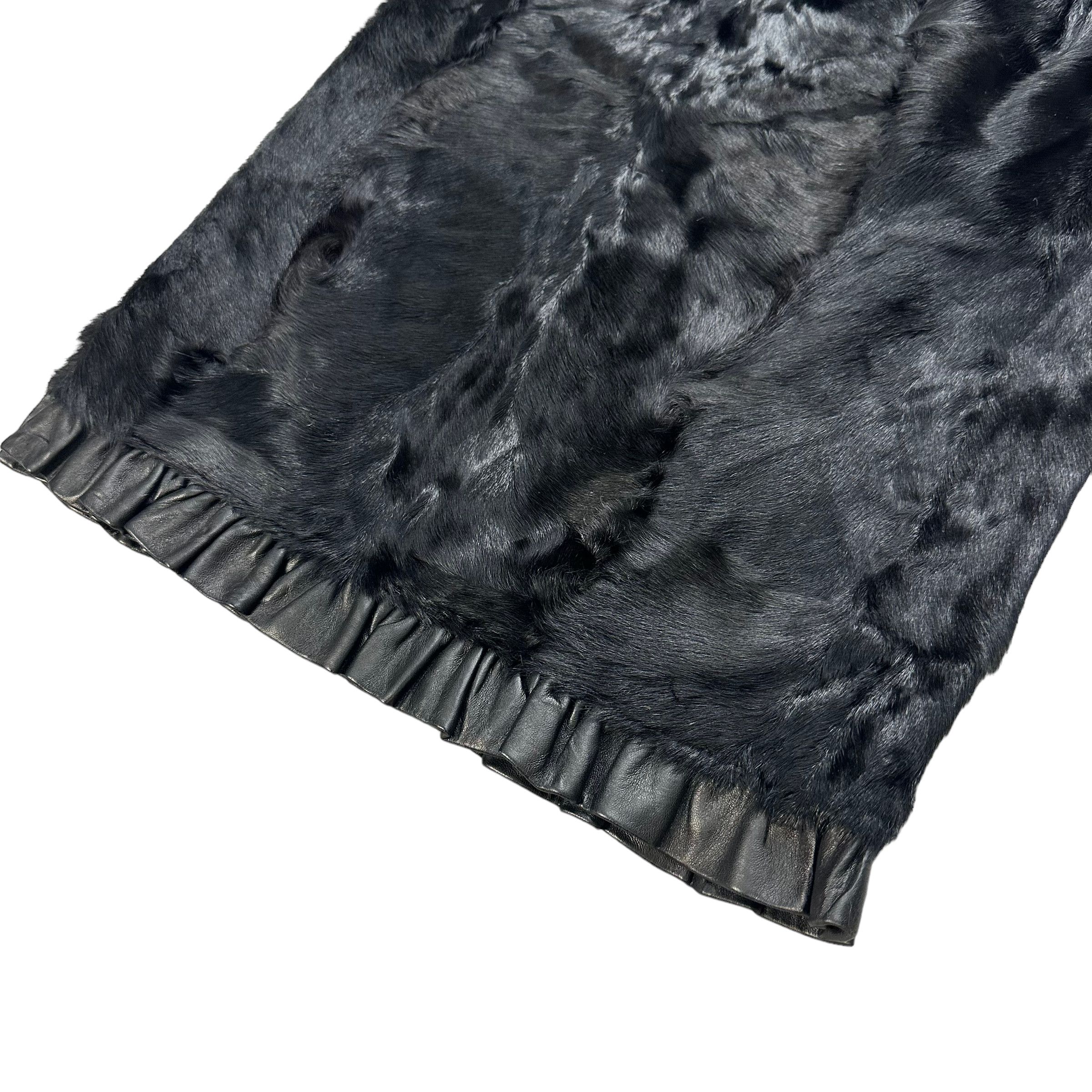 Leather VINTAGE FUR LEATHER SKIRTS #7727-167 Size 27" / US 4 / IT 40 - 4 Thumbnail