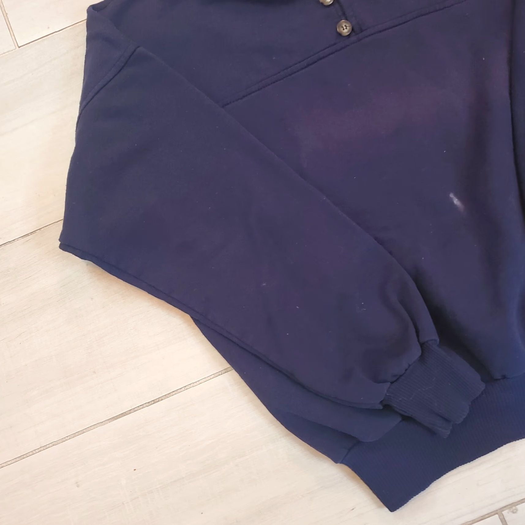 Vintage VINTAGE Montreal Canada Sweatshirt Small Mens Blue Long Sleeve 90s Henley Size US S / EU 44-46 / 1 - 2 Thumbnail