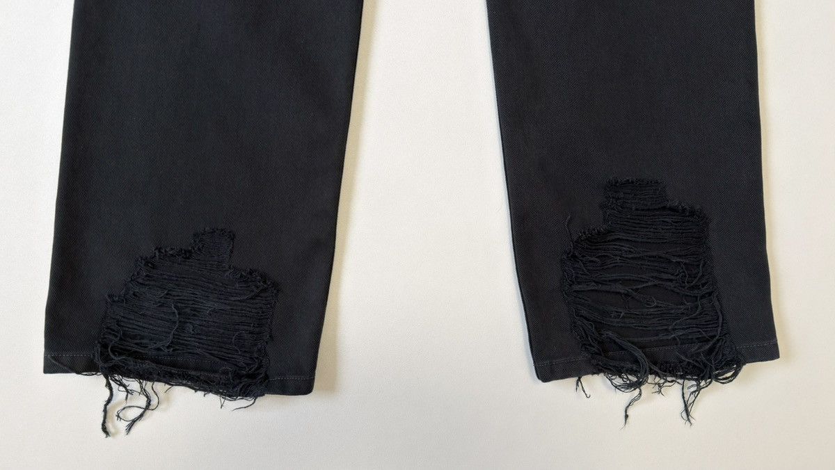 Balenciaga ‘Heel Bite’ Soft Black Left Hand Denim Jeans Size US 30 / EU 46 - 22 Thumbnail