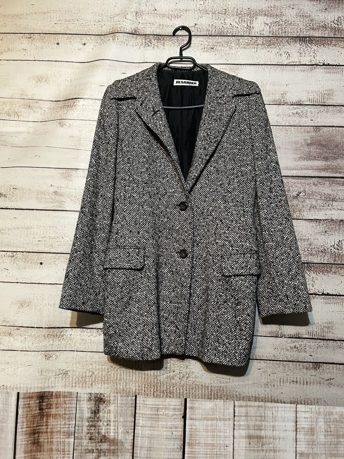 image of Jil Sander Cashmire Jacket in Grey, Women's (Size XS)