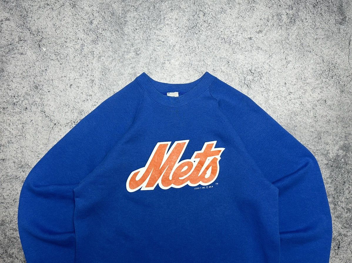 Logo 7 Vintage 90s Logo 7 New York Mets Sweatshirt Size US M / EU 48-50 / 2 - 2 Thumbnail