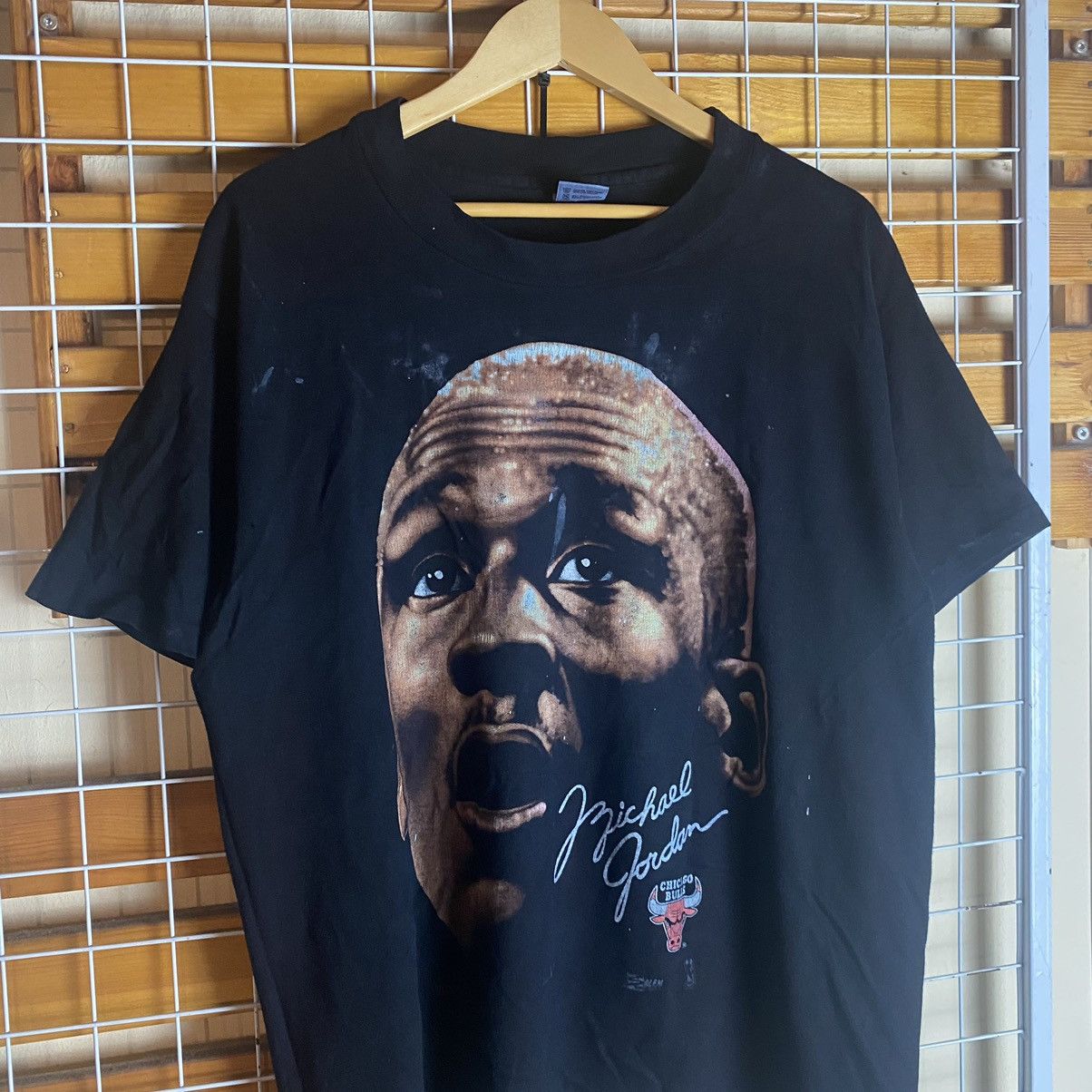 Jordan Brand × NBA × Vintage Vintage 90s rare Re Dye Micheal Jordan Chicago bulls distres Size US XL / EU 56 / 4 - 3 Thumbnail