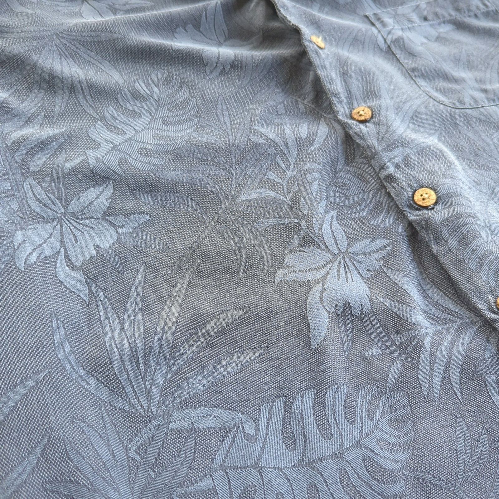 Joseph & Feiss Joseph & Feiss Silk Tonal Jacquard Resort Shirt XL Size US XL / EU 56 / 4 - 3 Thumbnail