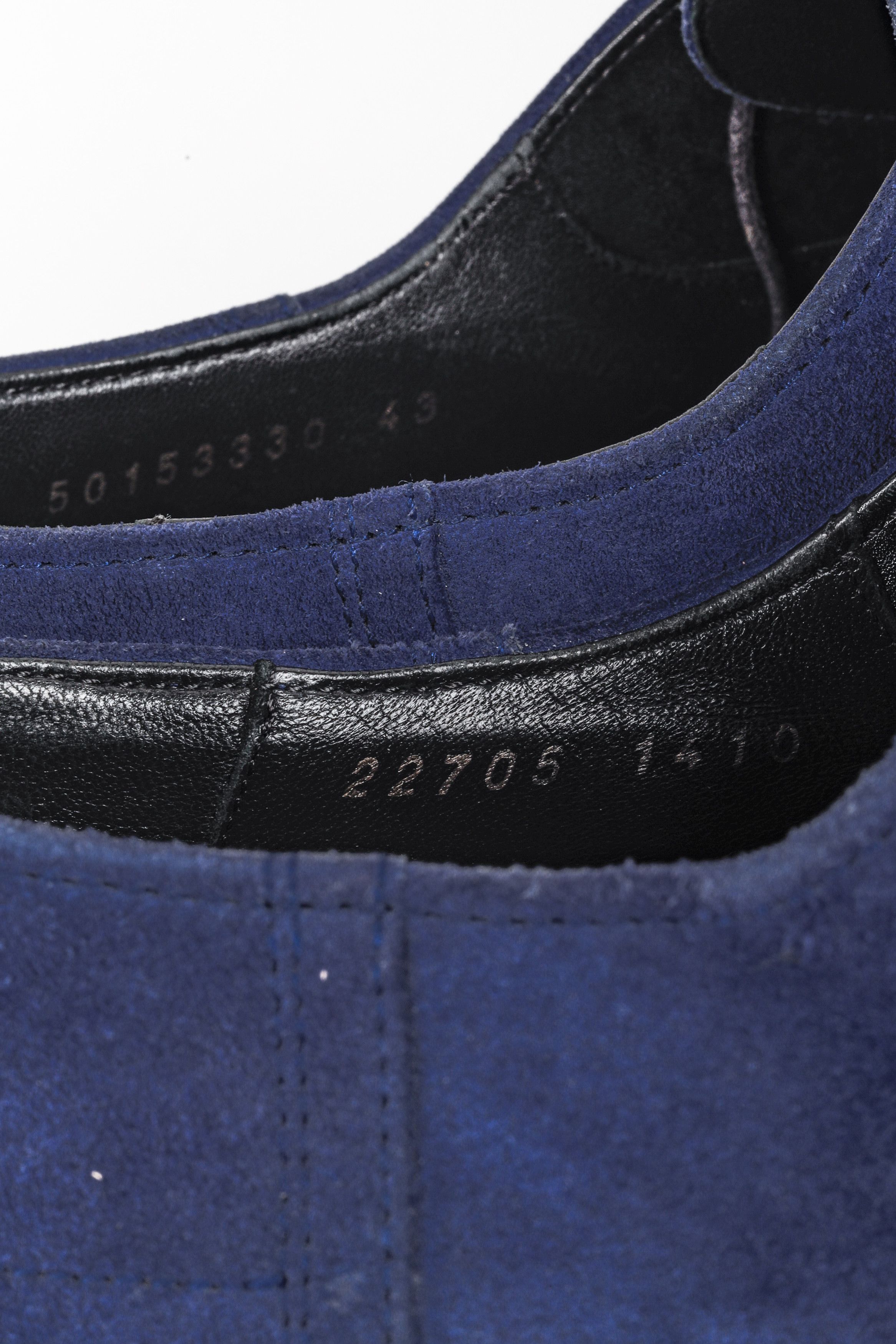 Hugo Boss Hugo Boss Blue Suede Derby Shoes Grailed