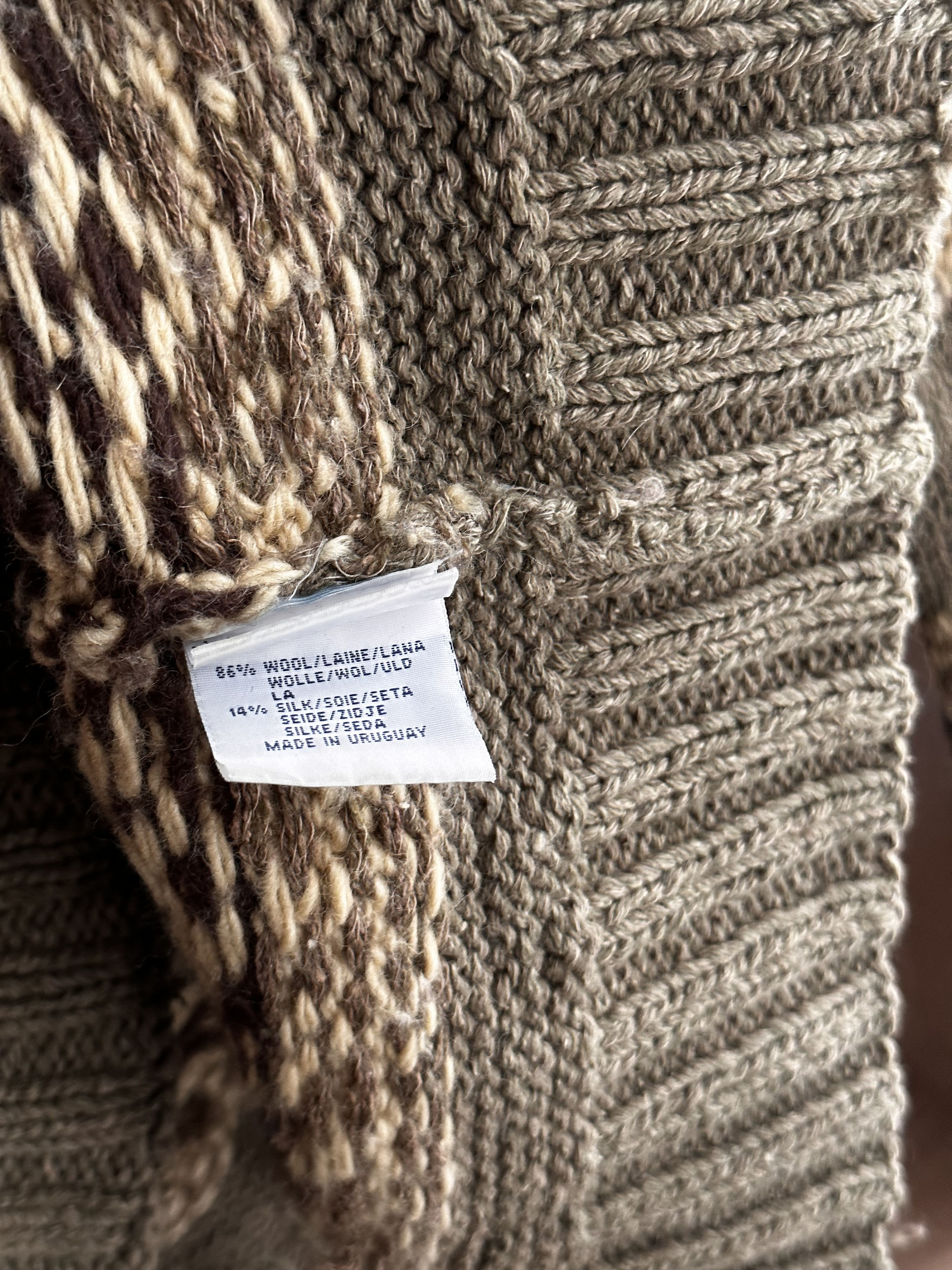 Polo Ralph Lauren Vintage Polo Ralph Lauren RRL Hand Knit Wool Pocket Sweater Size US L / EU 52-54 / 3 - 22 Thumbnail