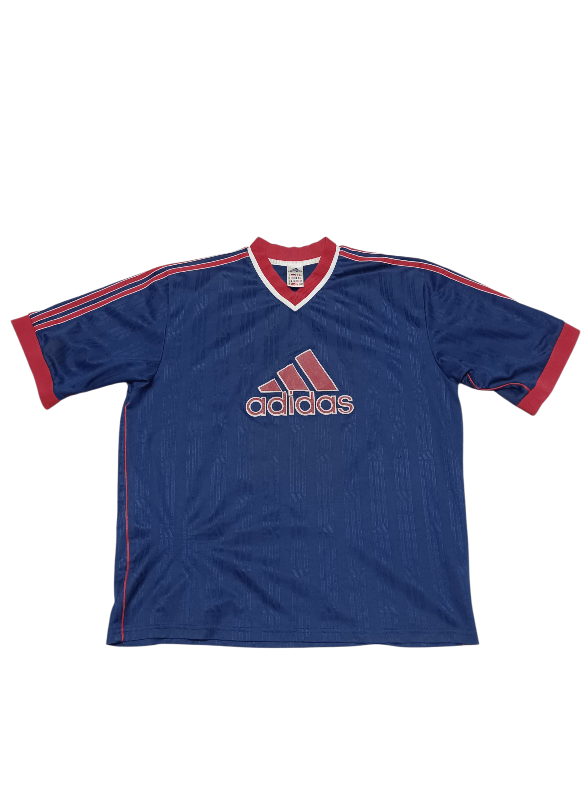 Adidas ADIDAS VINTAGE 90S BIGLOGO SOCCER JERSEY TEE FOOTBALL Size US XL / EU 56 / 4 - 1 Thumbnail