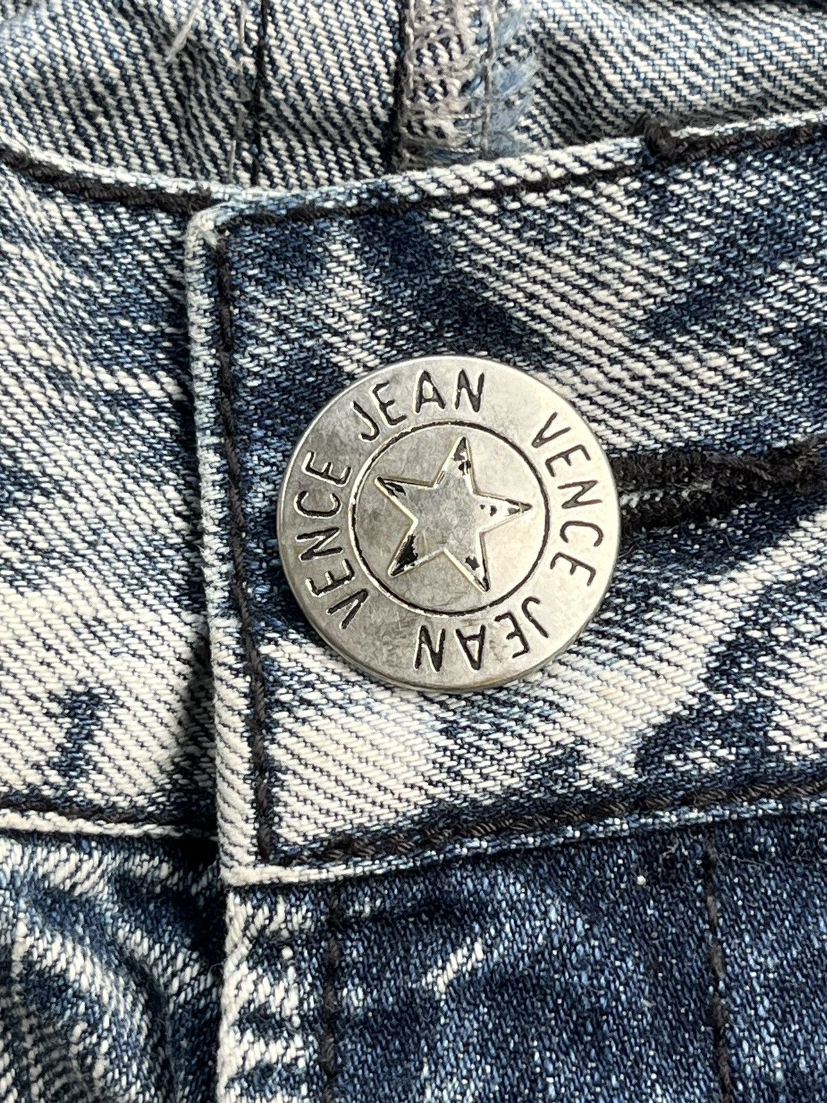 Japanese Brand Vintage Japanese Blue Way Distressed Sky Bomber Style Jean Size US 32 / EU 48 - 9 Thumbnail