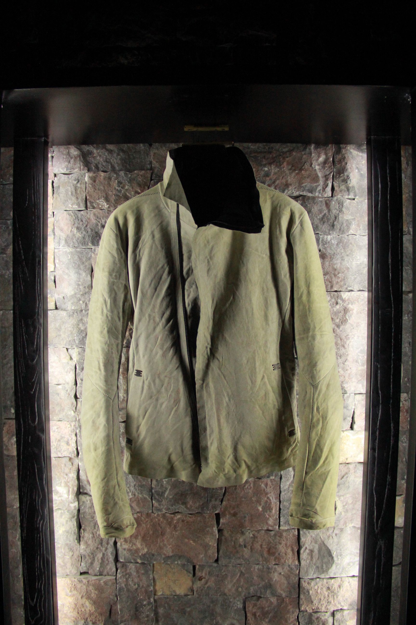 Isaac Sellam Experience Off-White Nubuck Bauhaus Down Jacket Size US M / EU 48-50 / 2 - 1 Thumbnail