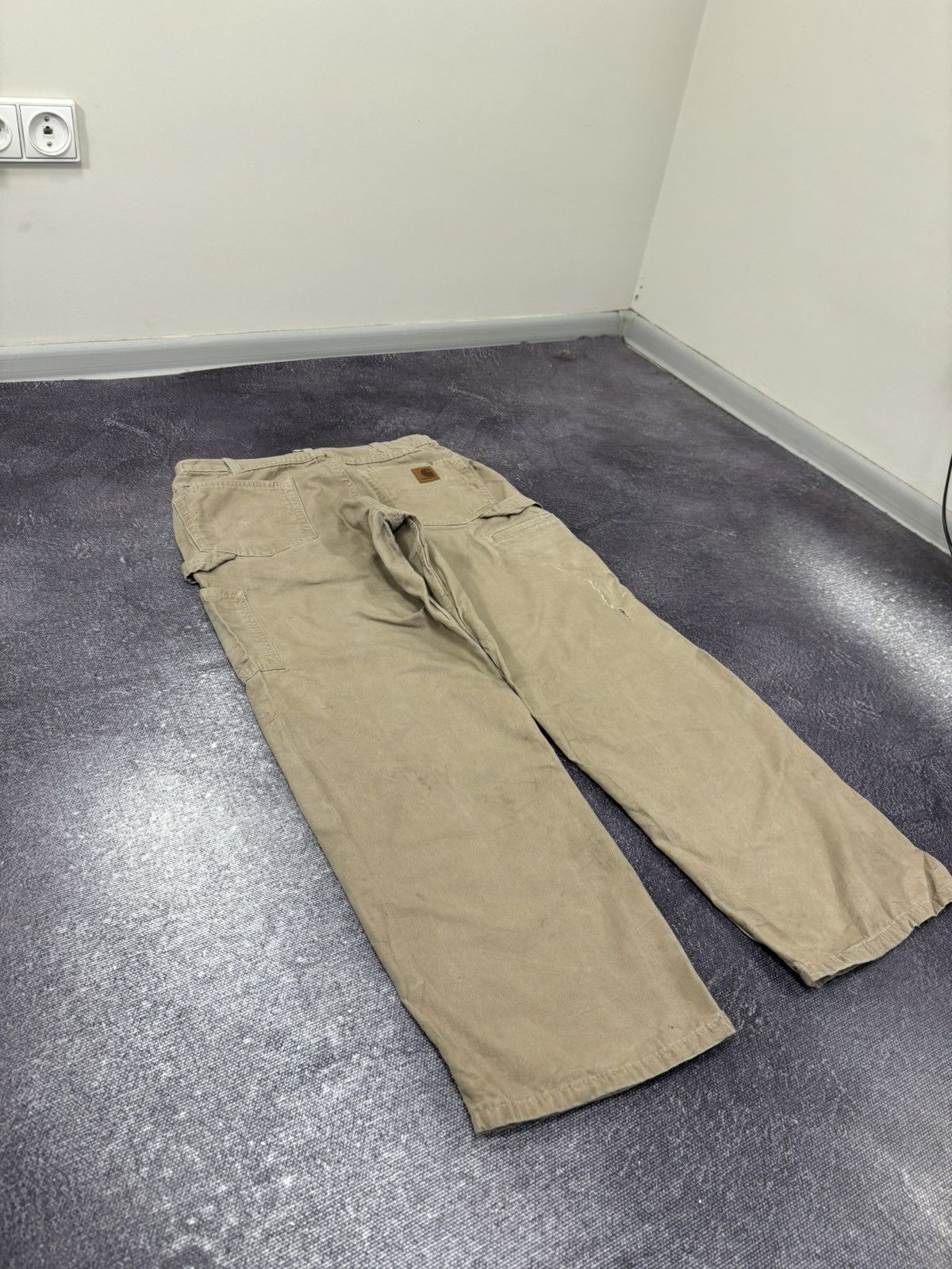 Carhartt Vintage Carhartt USA Cream Work Hype Baggy Pants Size US 33 - 3 Thumbnail
