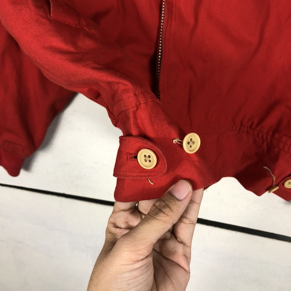 Japanese Brand 🔥RICH RED VINTAGE BOMBER JACKET MEN’S FLANDRE ISSEY MIYAKE Size US M / EU 48-50 / 2 - 20 Thumbnail