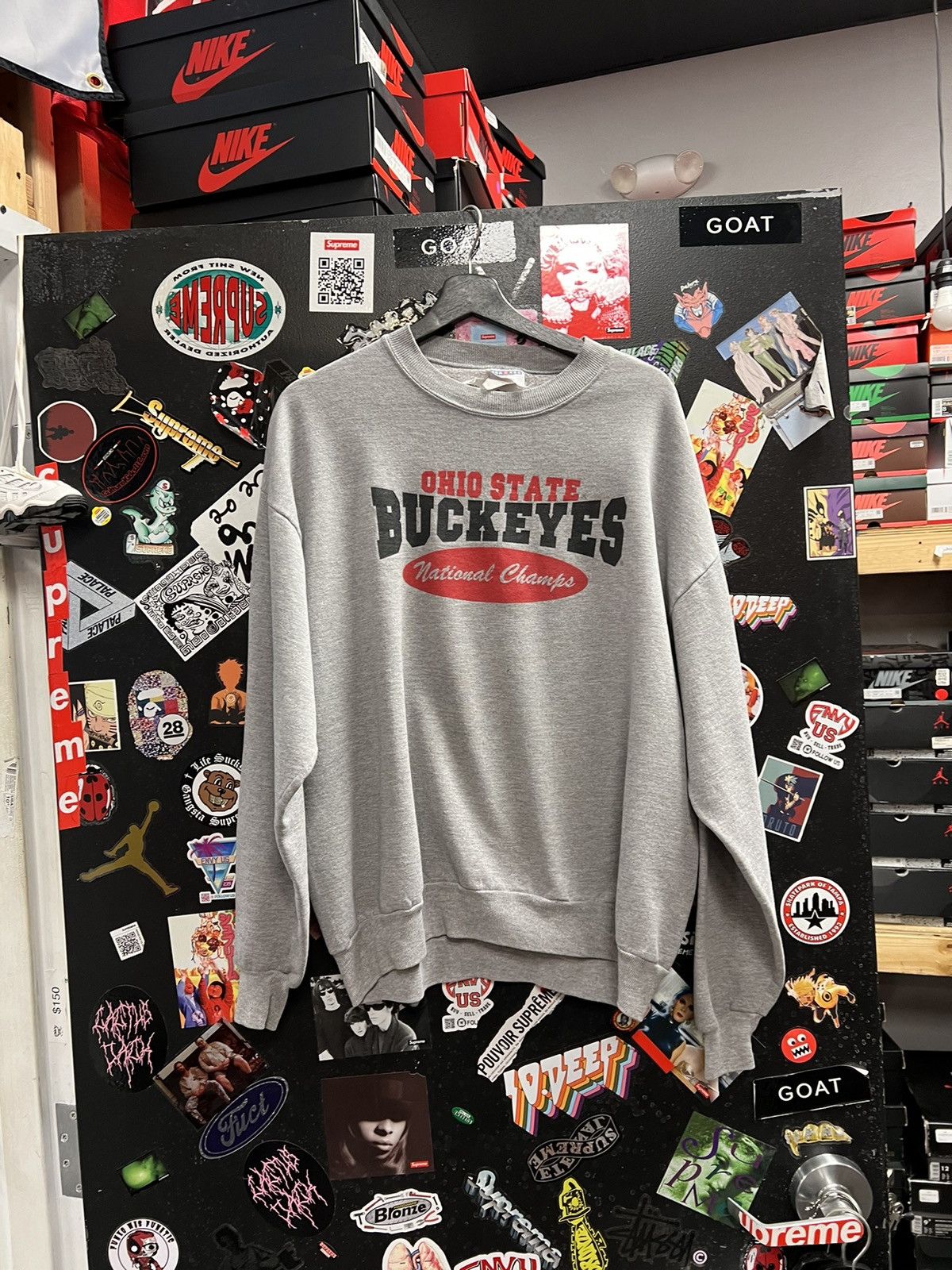 Sweat-shirt Ohio State Buckeyes vintage des années 80