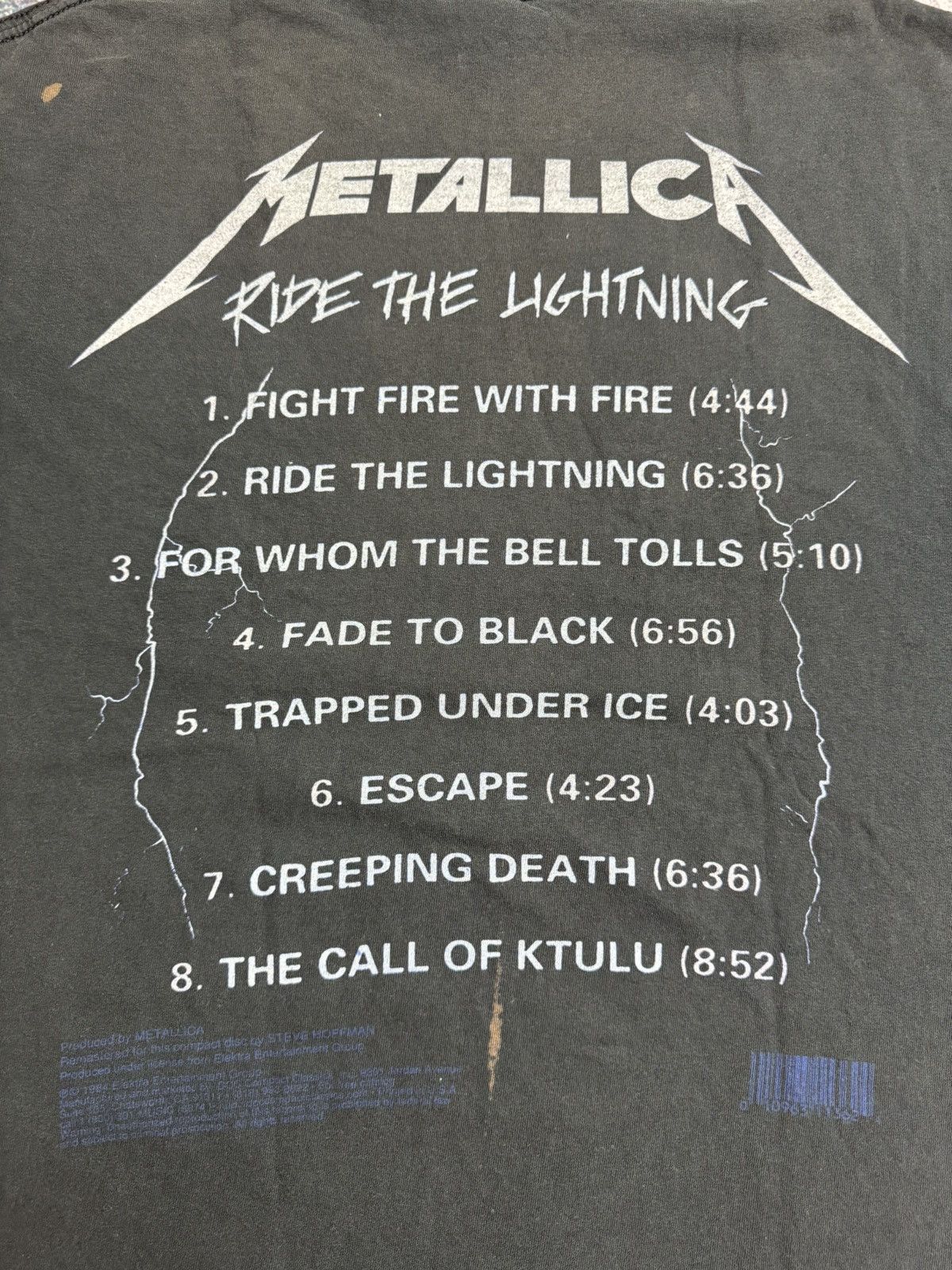Metallica Vintage Style Metallica Ride the Lightning Band T Shirt Size US L / EU 52-54 / 3 - 16 Thumbnail