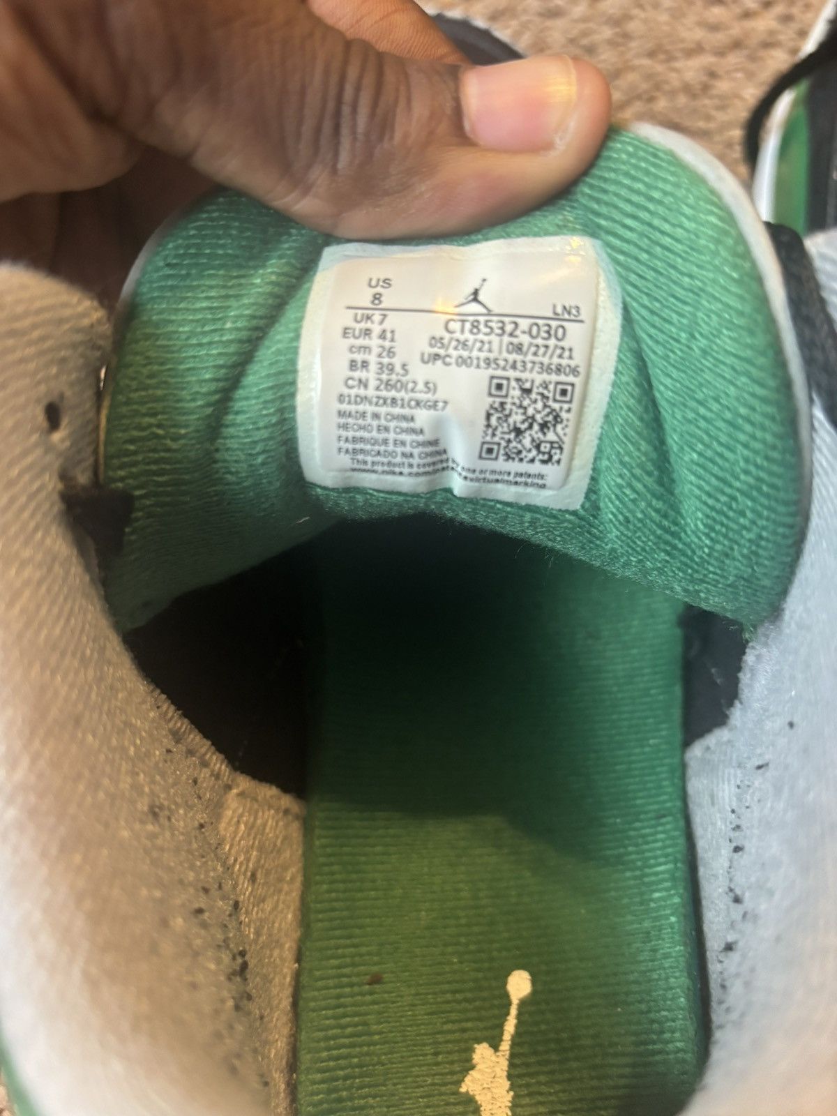 Jordan Brand × Nike Pine Green Jordan 3s Size US 8 / EU 41 - 5 Thumbnail