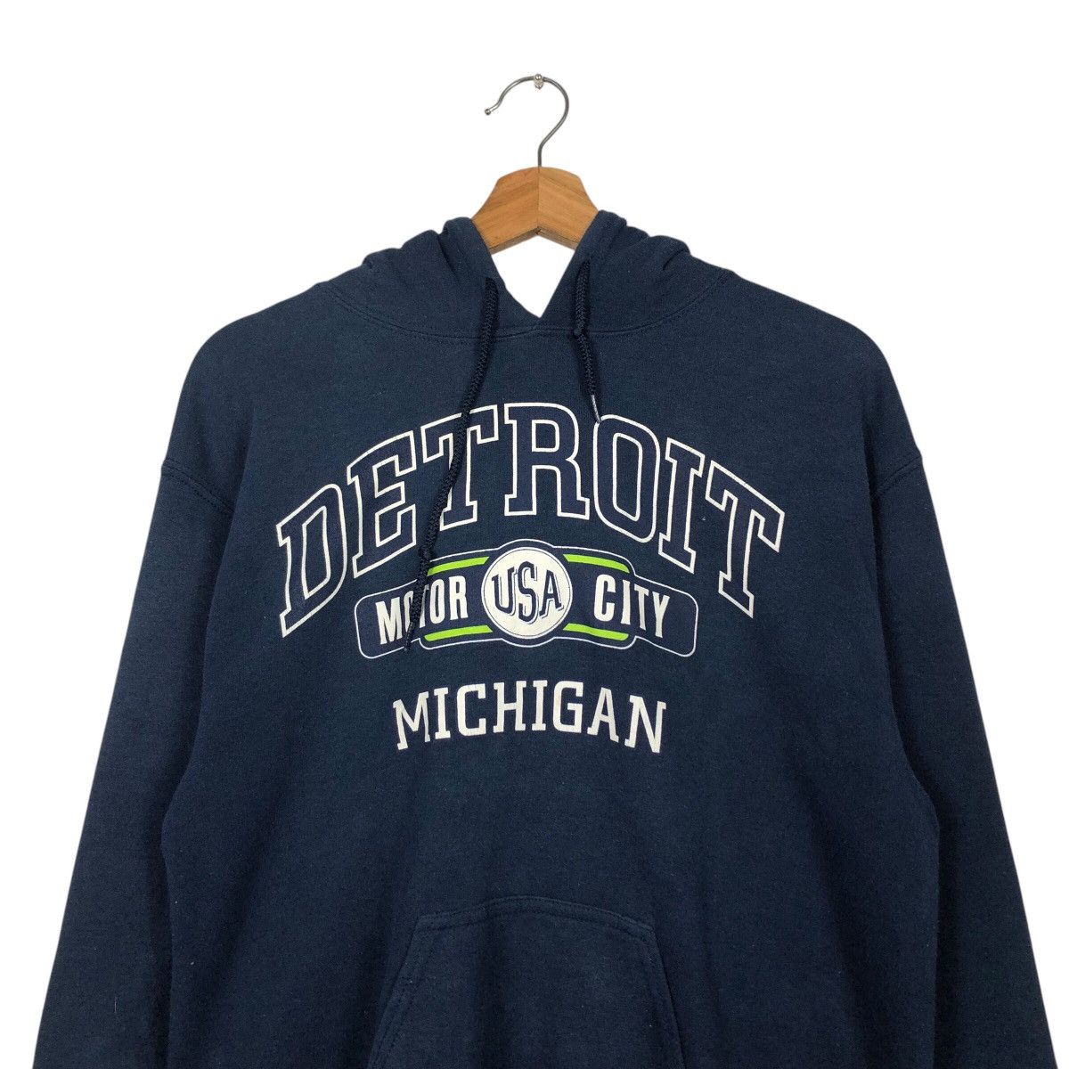 Japanese Brand 📌Vintage Hoodie Pull Over Detroit Motor City Usa Michigan Size US S / EU 44-46 / 1 - 14 Thumbnail