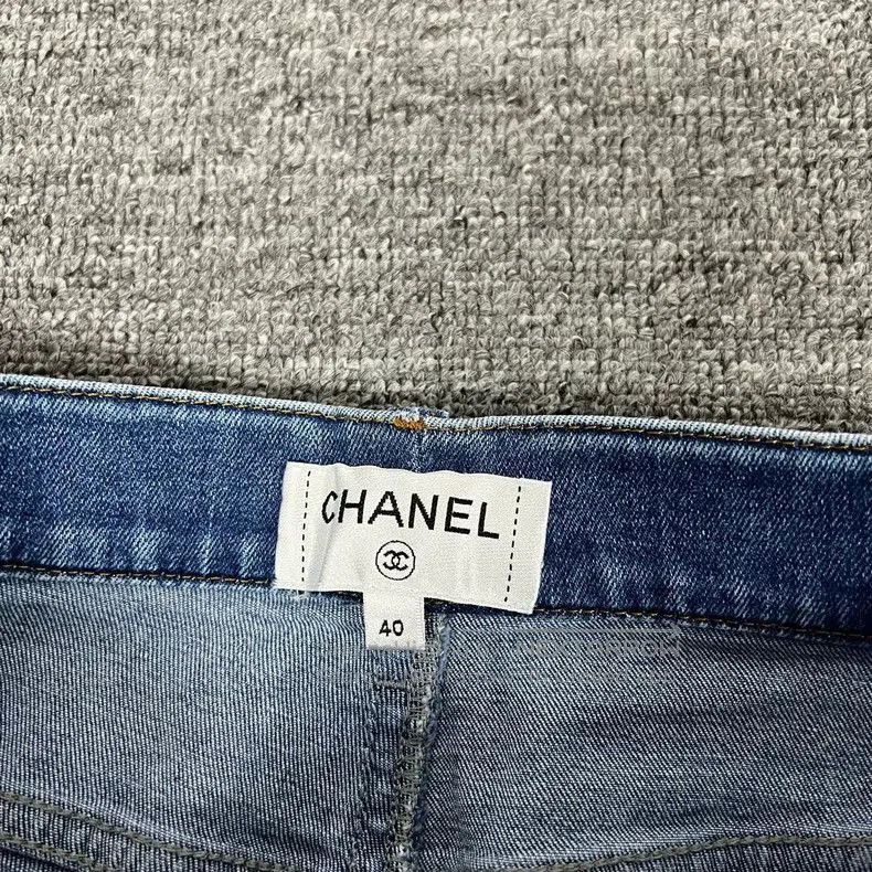 Chanel Chanel Denim Jeans with Snowflake Pattern. Size US 32 / EU 48 - 5 Thumbnail