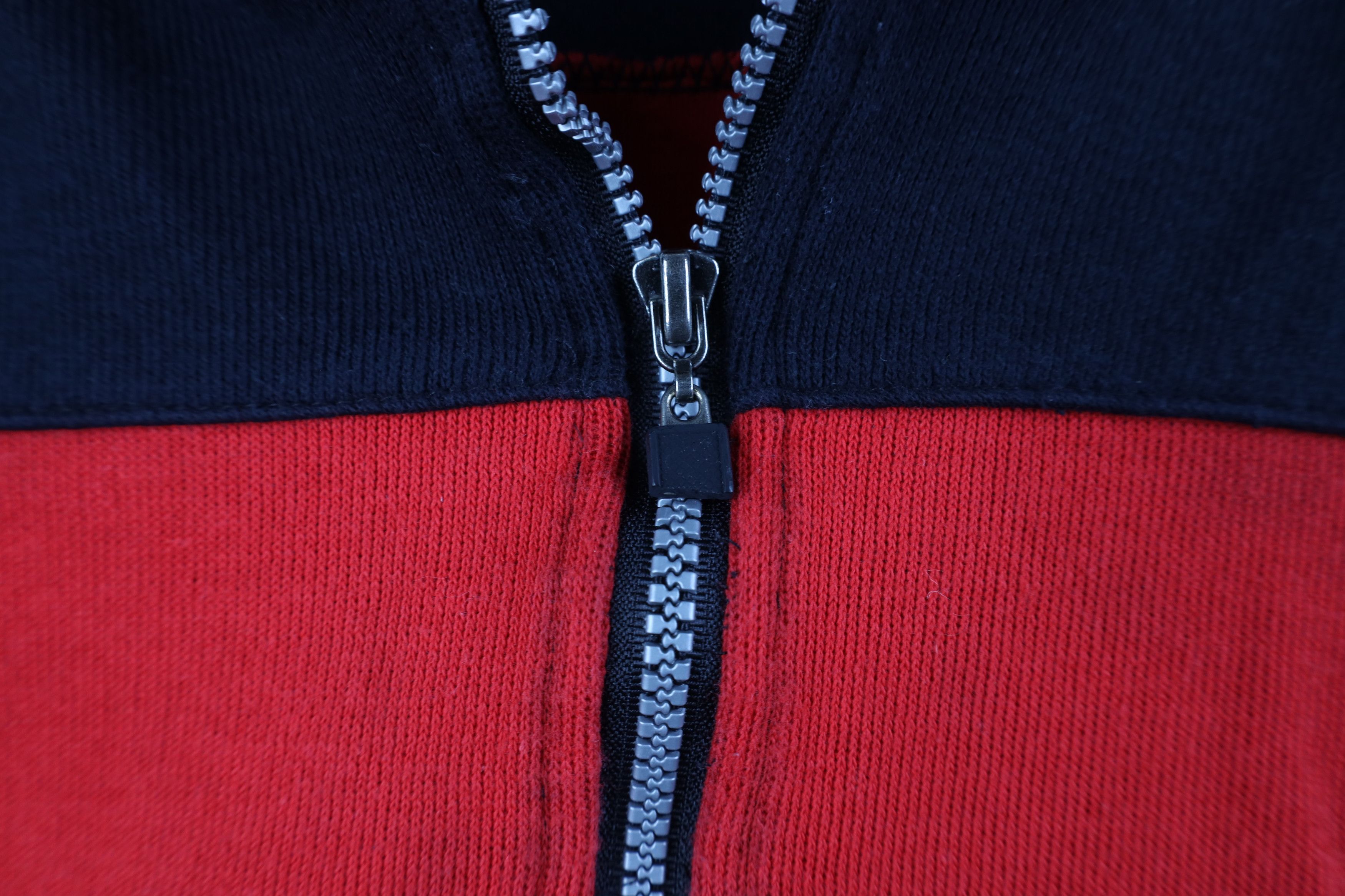 Marlboro Vintage 90s Marlboro Block Boxy Fit Knit Hal Zip Sweater Size L / US 10 / IT 46 - 6 Thumbnail