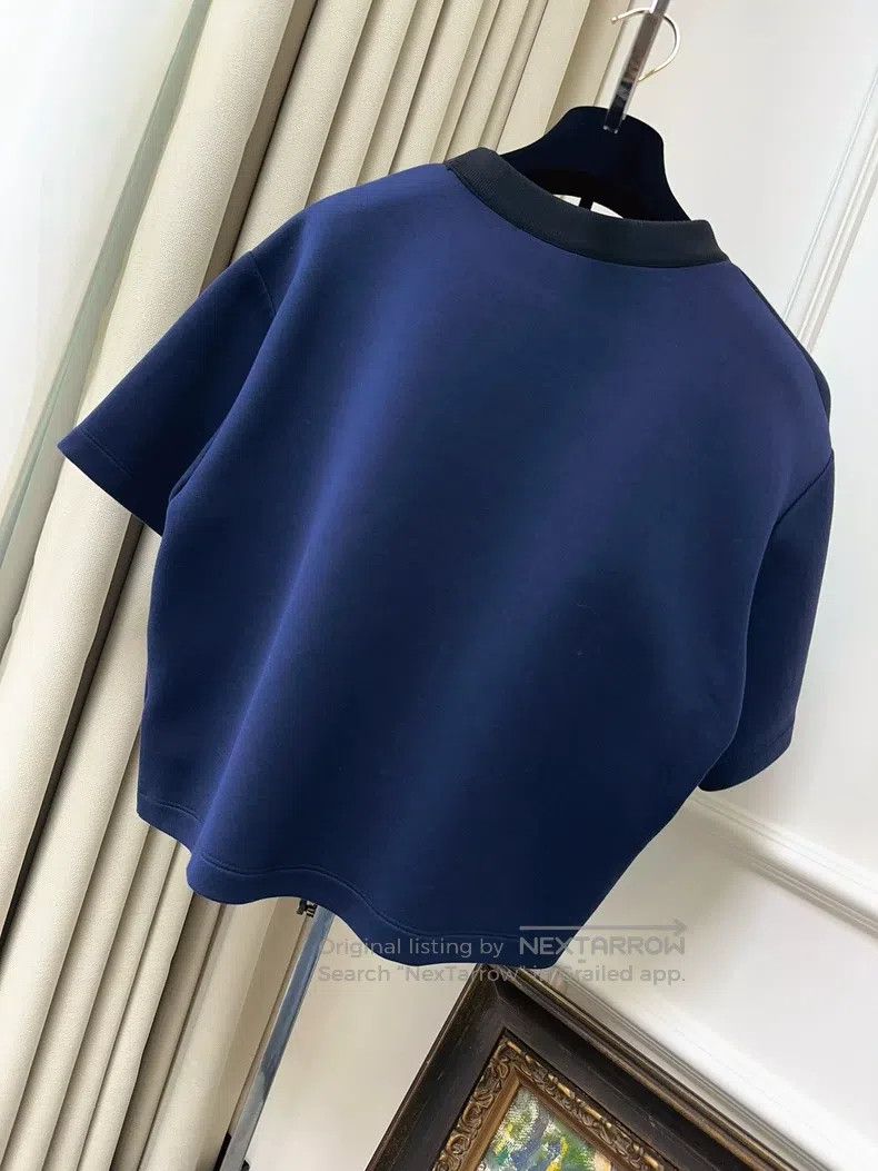 Louis Vuitton Louis Vuitton Blue white edge style short sleeve Size XS / US 0-2 / IT 36-38 - 2 Thumbnail