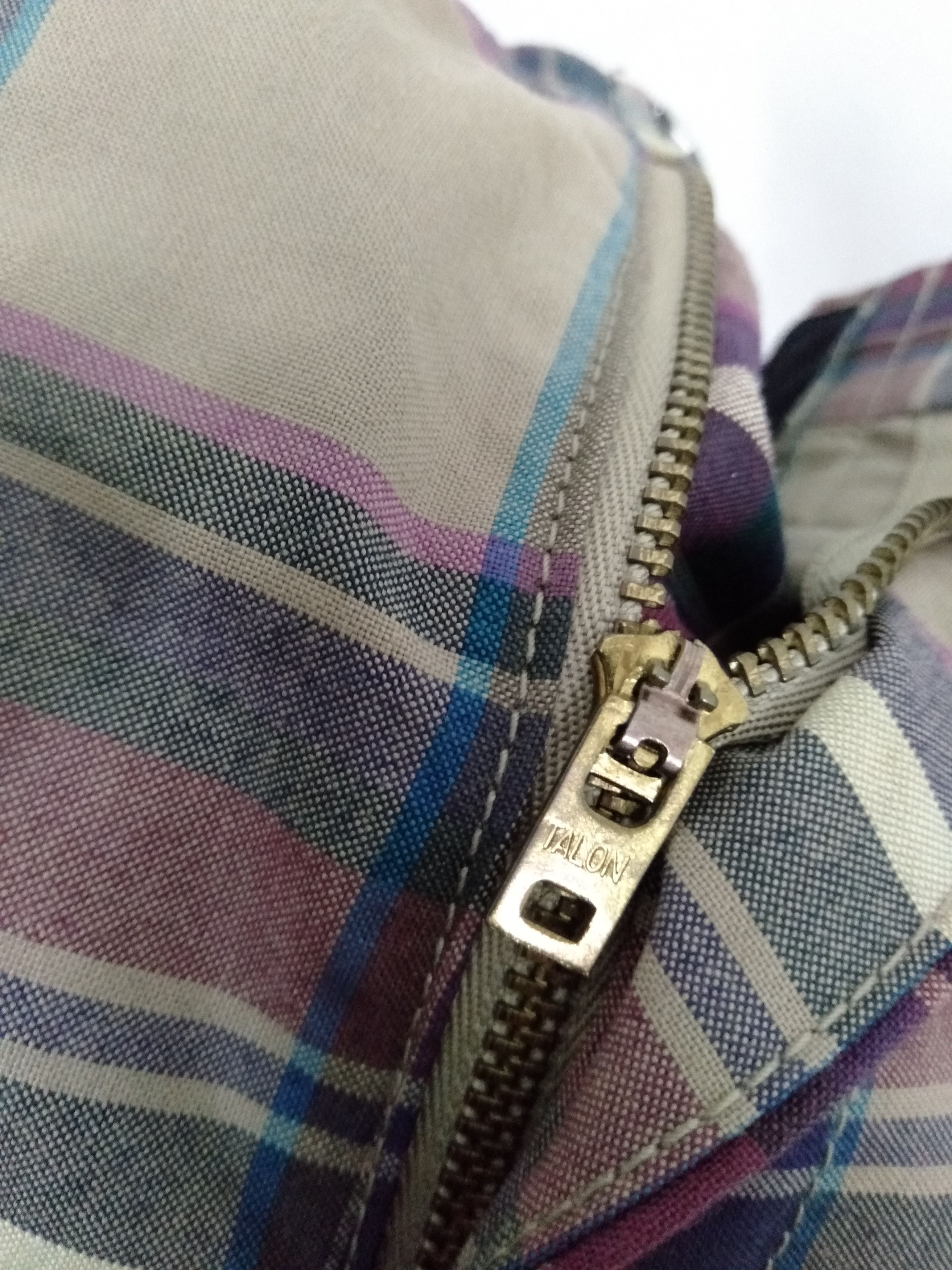 Levi's Vtg 1970s LEVIS Talon Zipper sta-prest pant plaid checkere Size US 32 / EU 48 - 5 Thumbnail