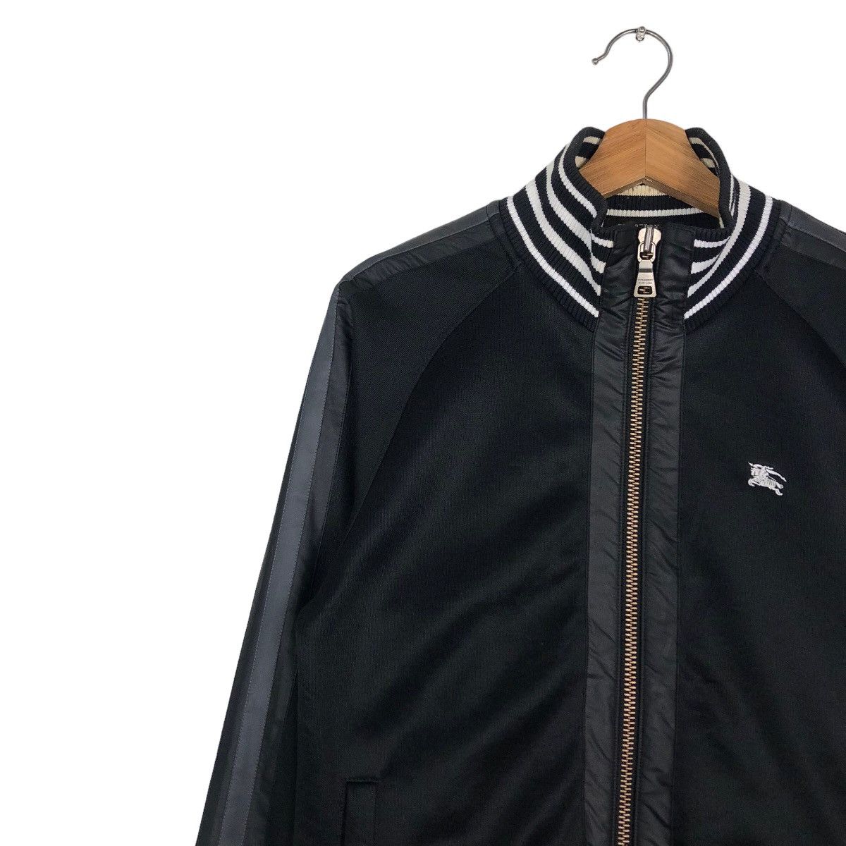 Burberry 🔥Vintage Burberry Black Label Zipper Jacket Biker Size US M / EU 48-50 / 2 - 7 Thumbnail