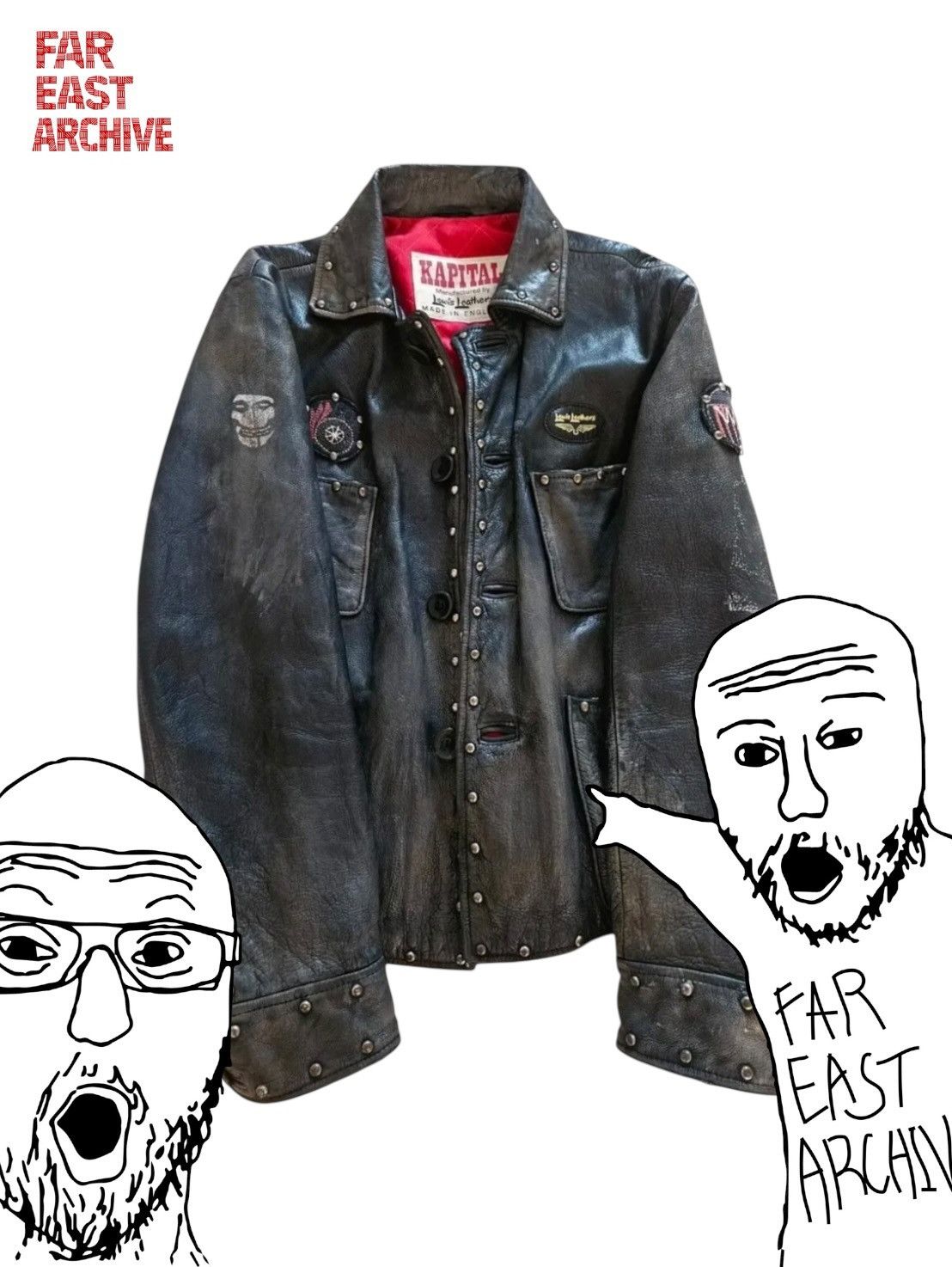 Kapital Kapital x Lewis Leather *Rare* Horse Hide Jacket Size US L / EU 52-54 / 3 - 1 Thumbnail