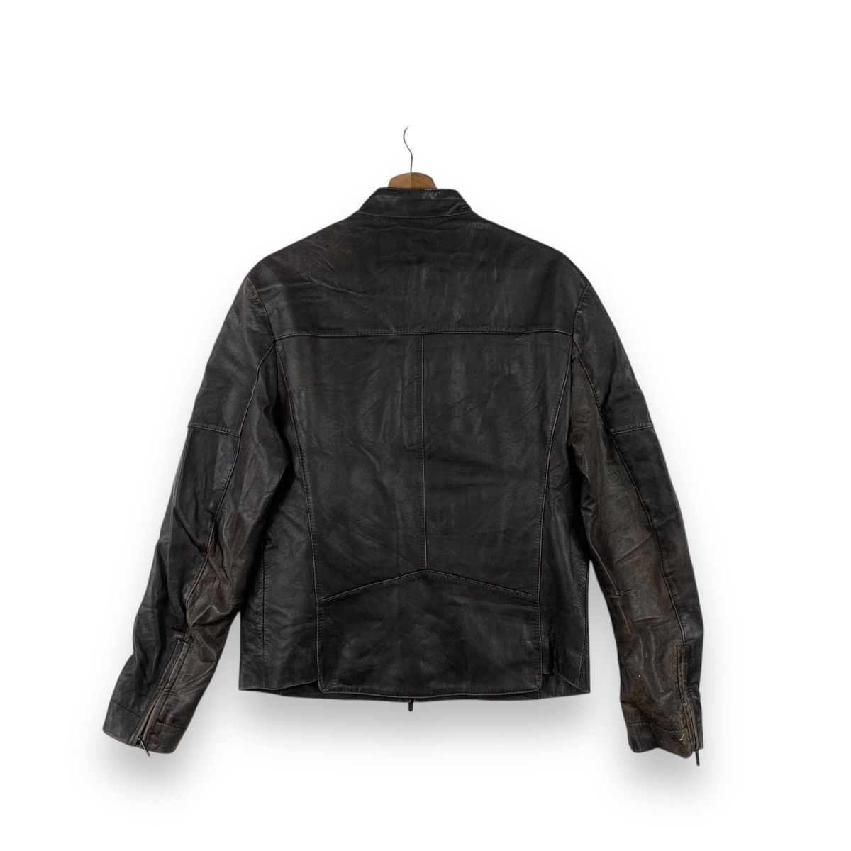 Vintage Vintage BIGLIDUE JAPAN MOTORCYCLE Black Leather Jacket Size US M / EU 48-50 / 2 - 4 Thumbnail